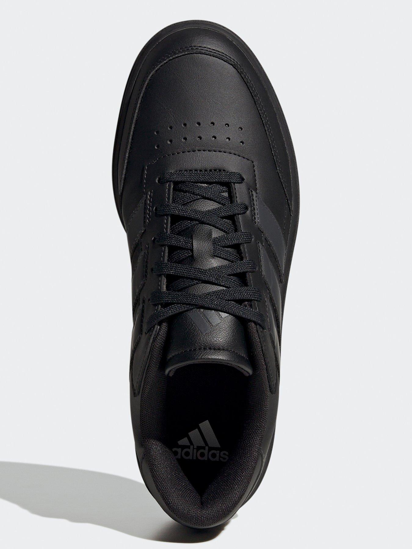 adidas-sportswear-mens-courtblock-trainers-blackblackoutfit