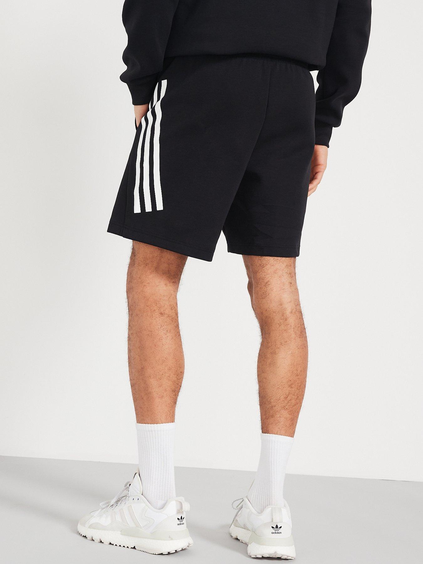 adidas-sportswear-mens-3-stripe-shorts-nbsp--blackstillFront