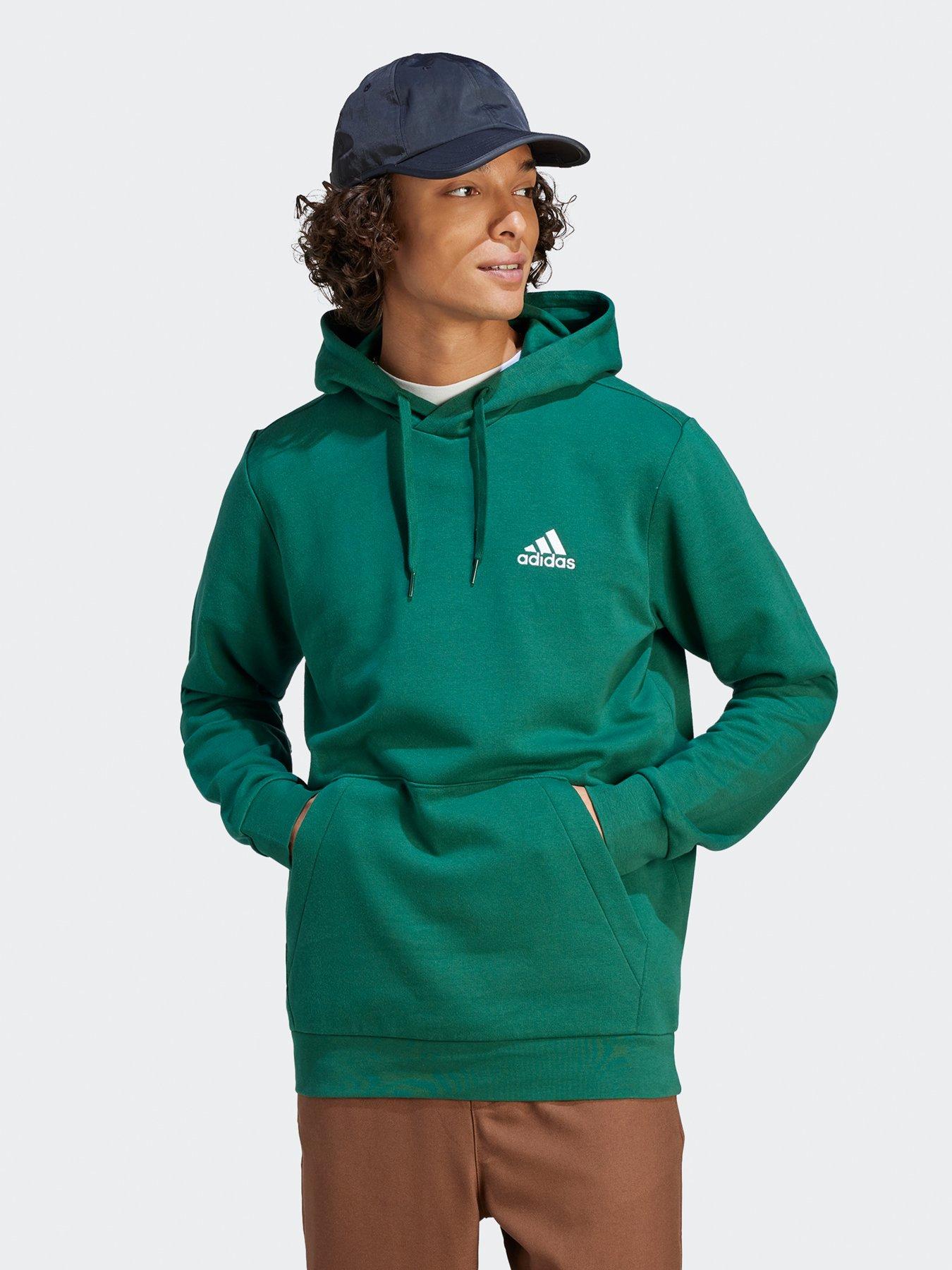 adidas Sportswear Mens Essentials Fleece Hoodie - Green
