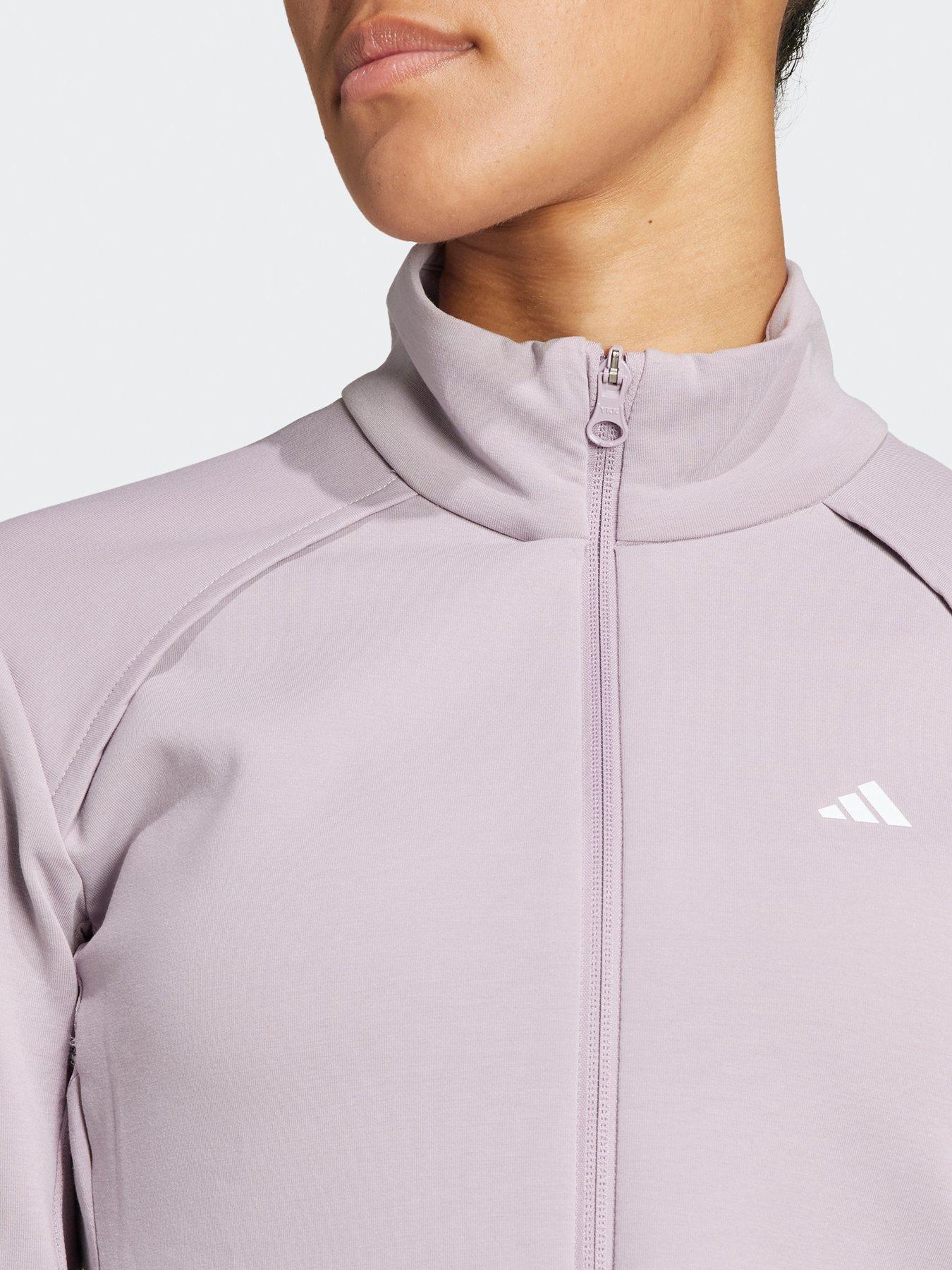 adidas-womens-training-zip-top-greenoutfit