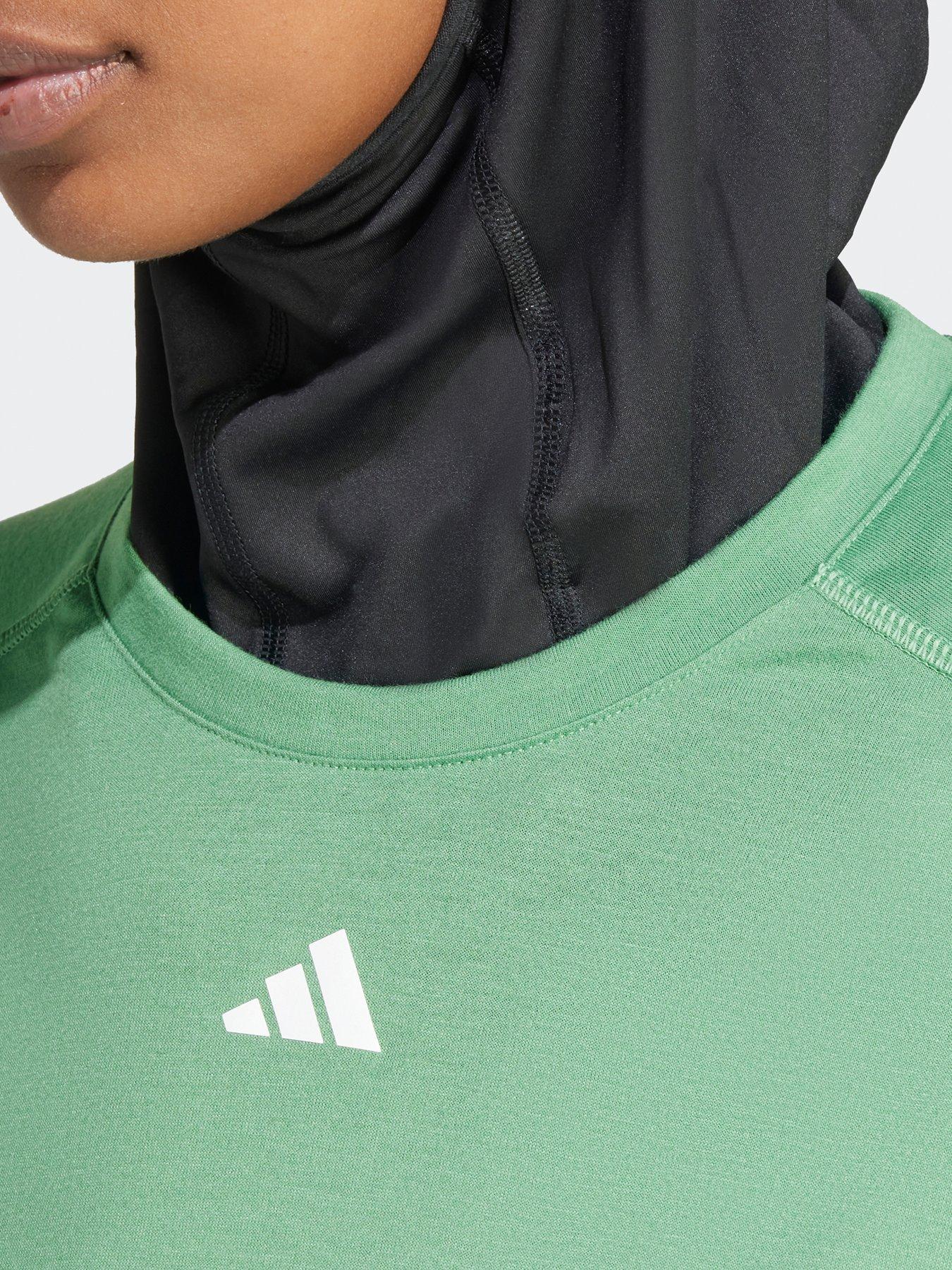 adidas-performance-train-essentials-crew-tee-greenoutfit