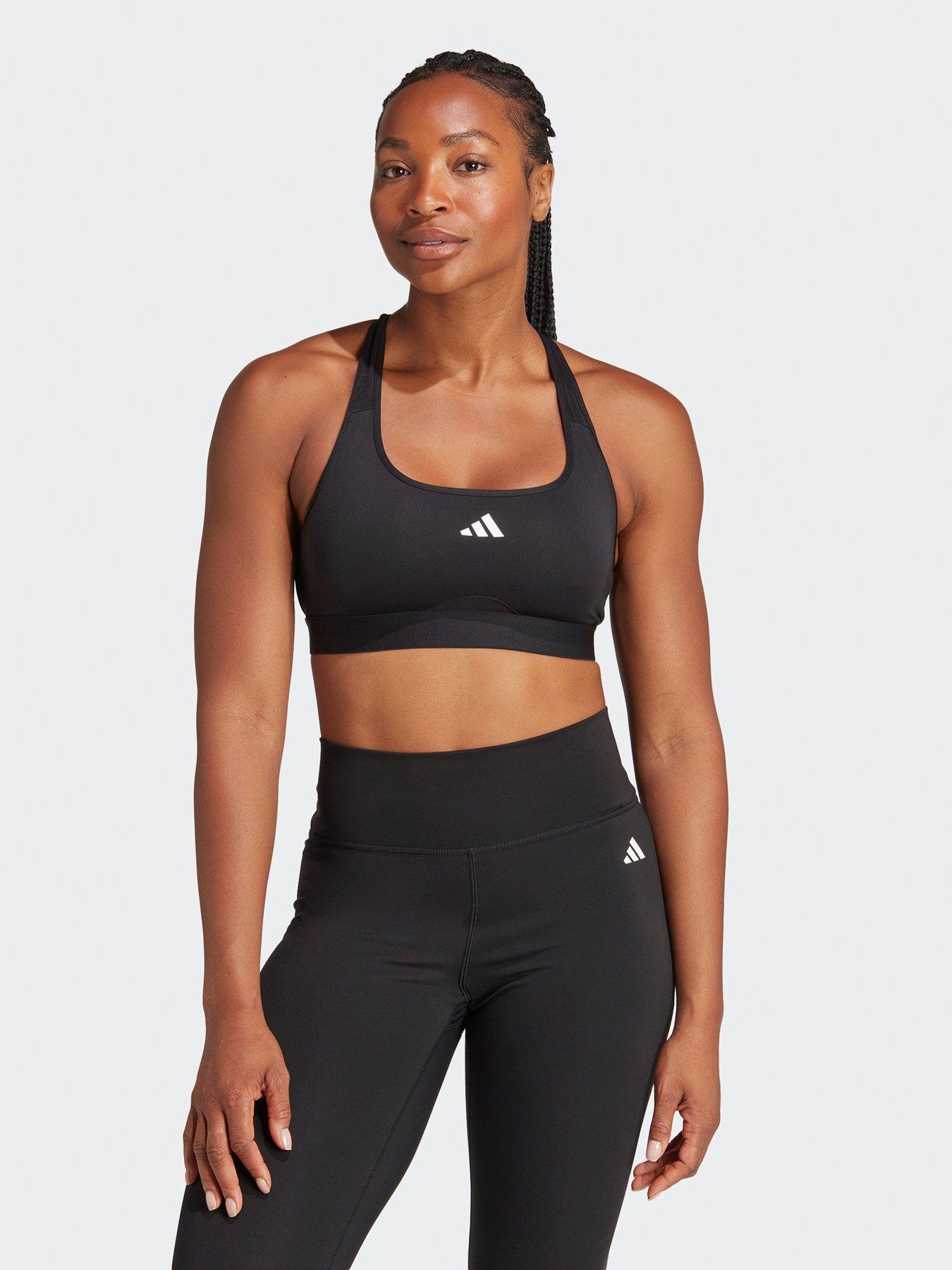 Womens - Gym Panel Sports Bra in Black