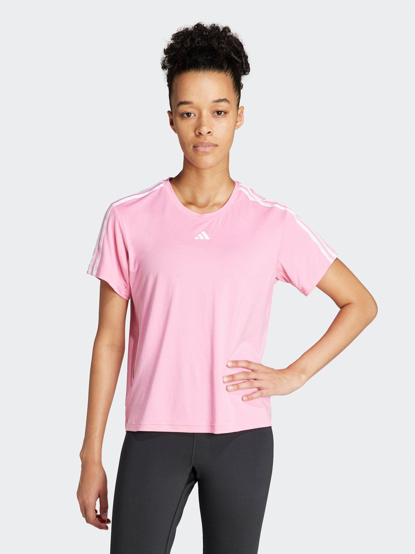 adidas-womens-train-essentials-3-stripe-tee-pinkfront