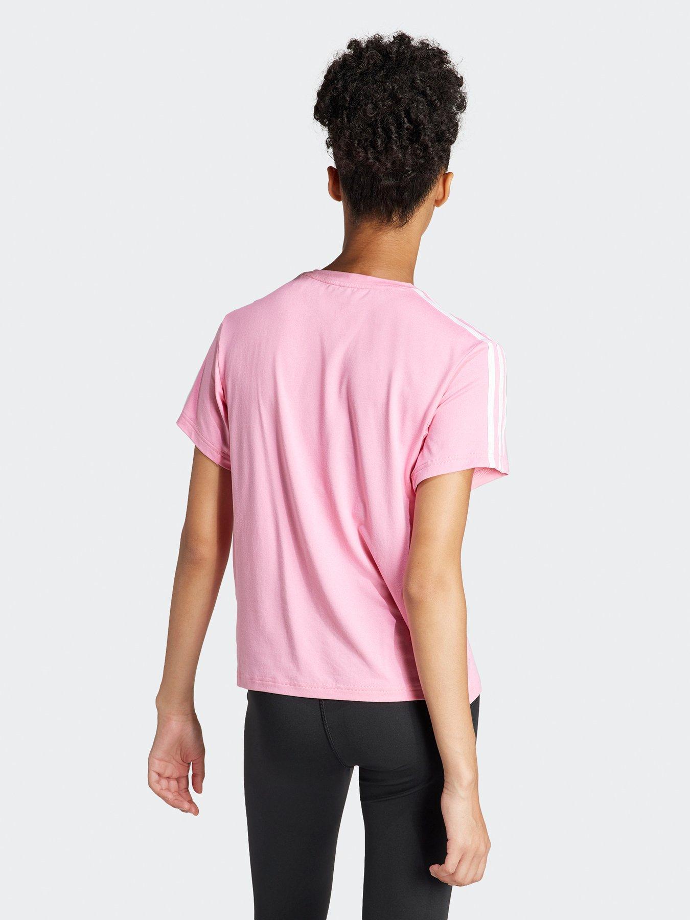 adidas-womens-train-essentials-3-stripe-tee-pinkstillFront