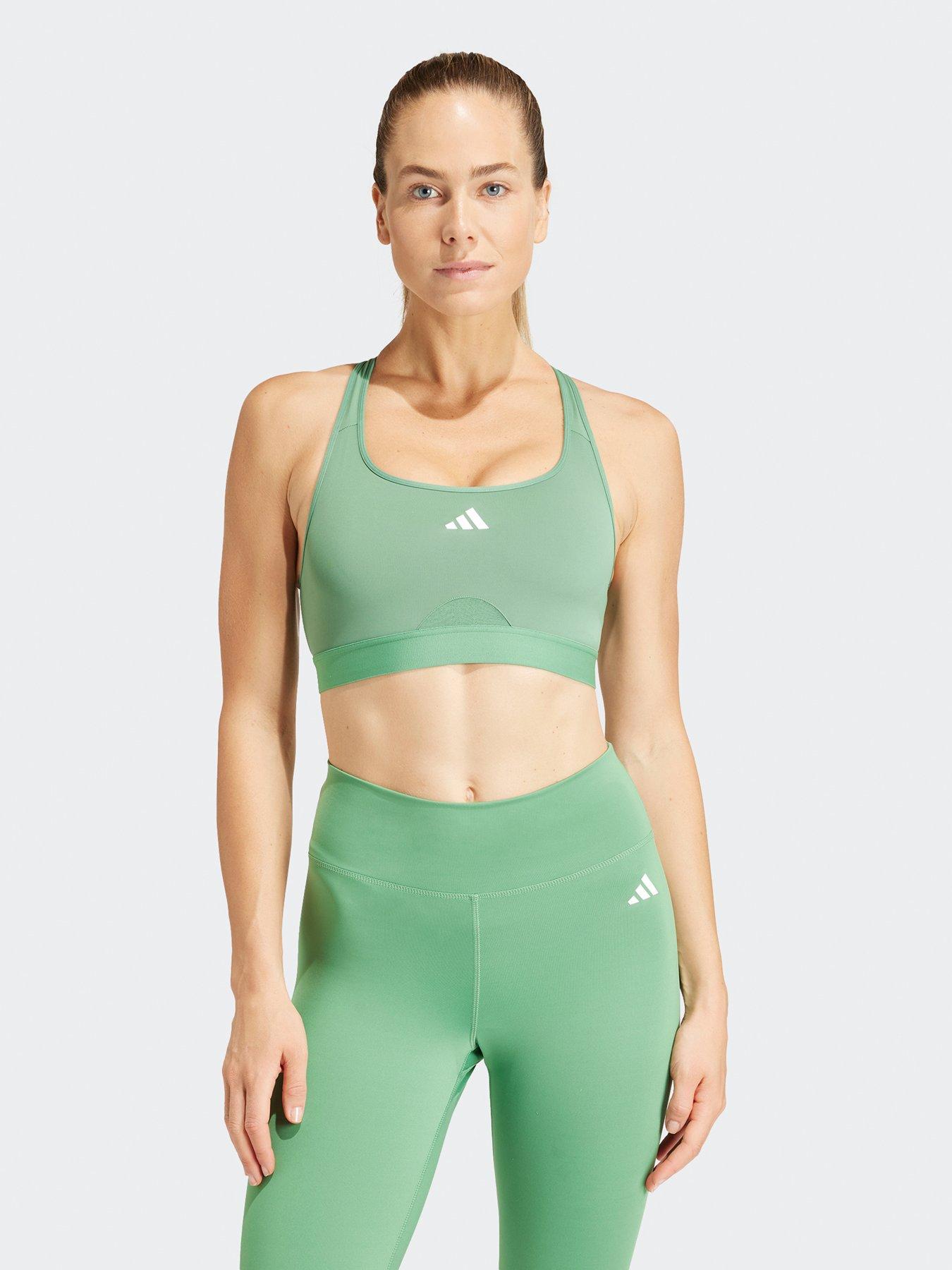 adidas Aeroknit Bra - Light Support - Dark Green