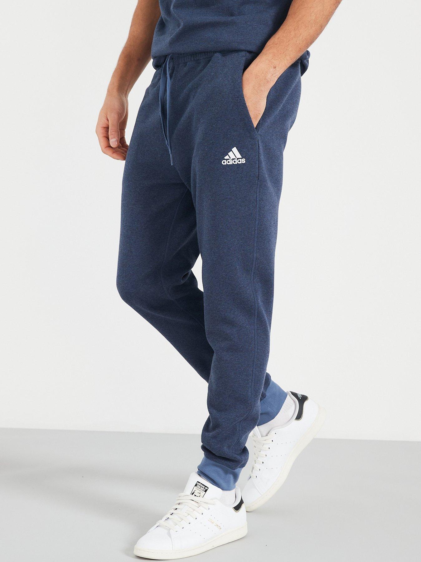 Adidas navy joggers mens on sale