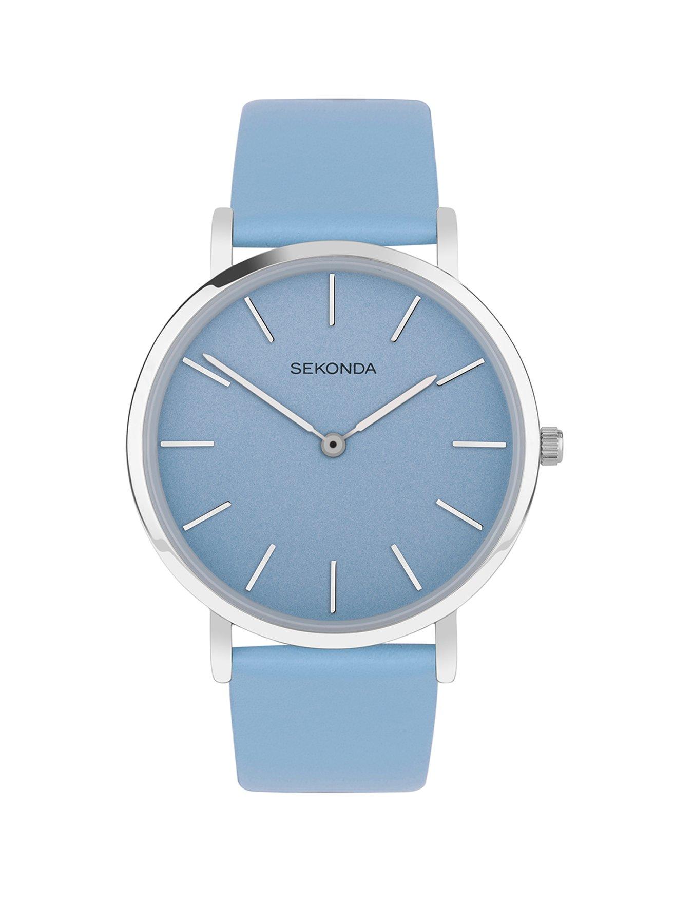 sekonda-minimalistnbspfreya-light-blue-leather-strap-with-light-blue-dial-analogue-watch