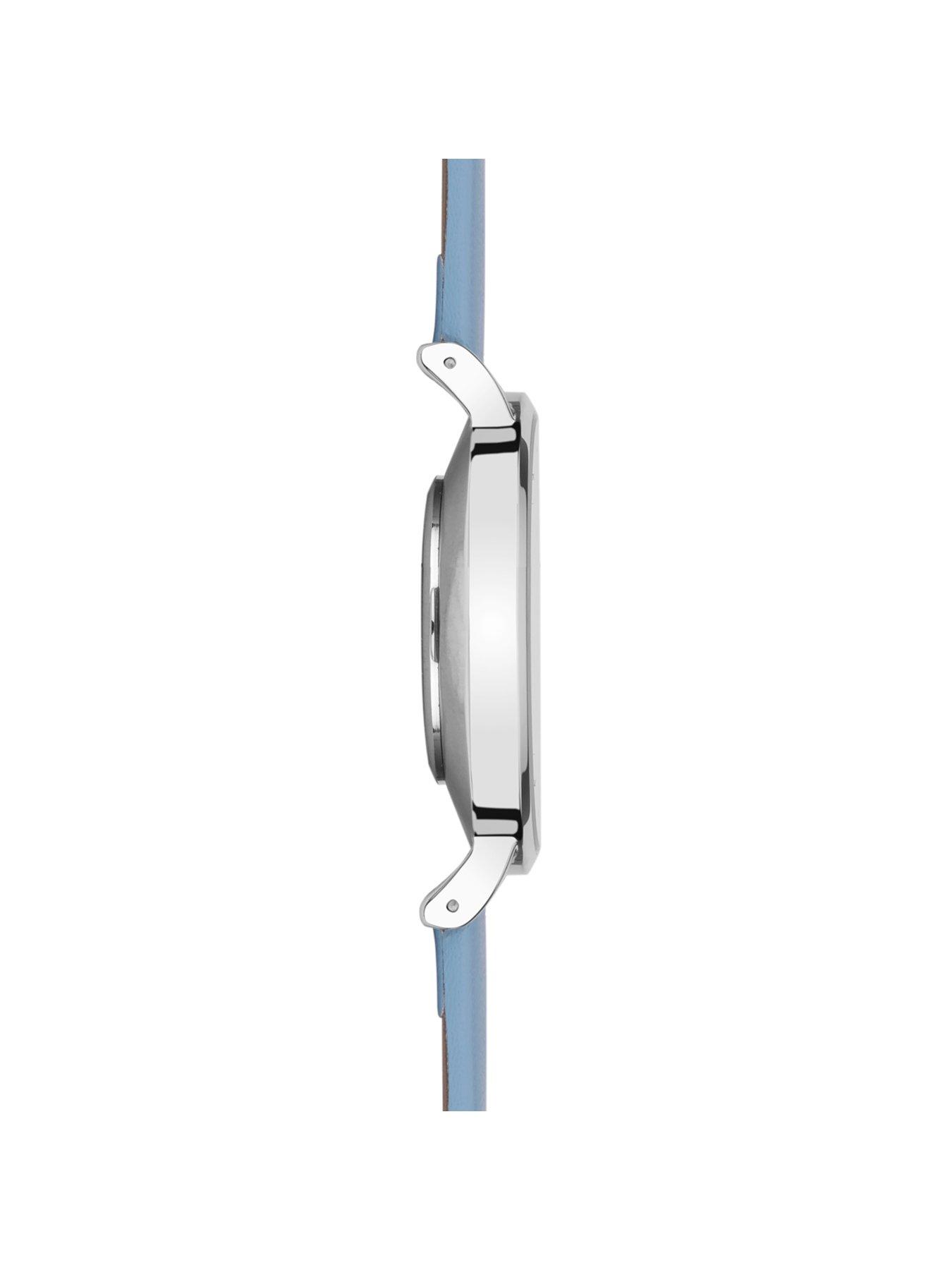 Sekonda Minimalist Freya Light Blue Leather Strap with Light Blue Dial ...