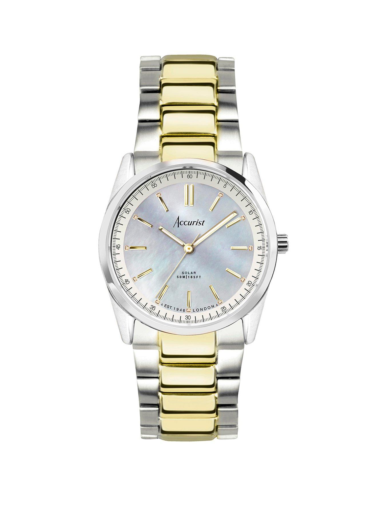 accurist-accurist-ladies-everyday-solar-two-tone-stainless-steel-bracelet-30mm-watchfront