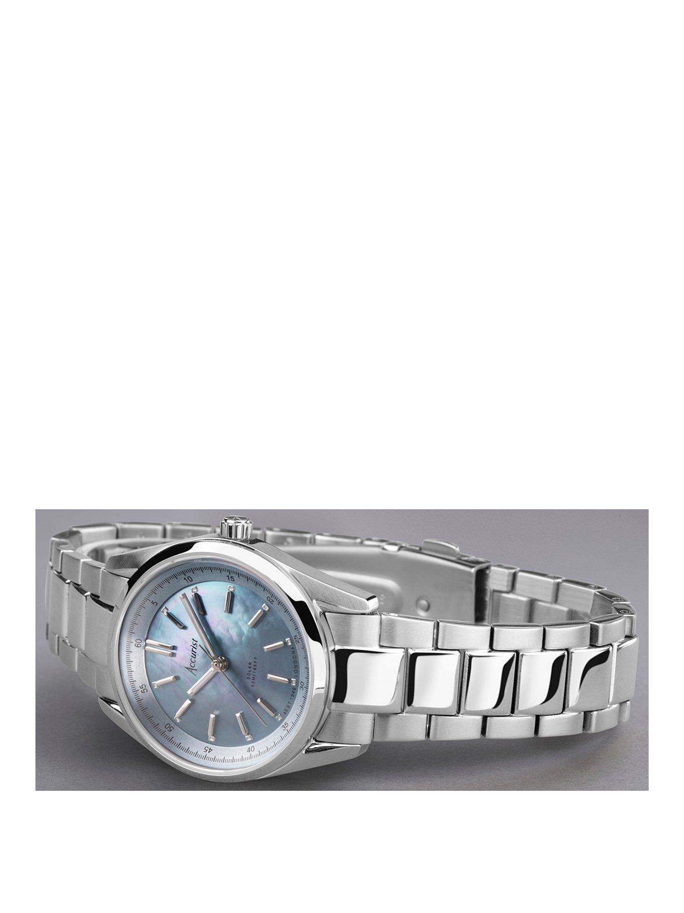 accurist-accurist-ladies-everyday-solar-silver-stainless-steel-bracelet-30mm-watchstillFront