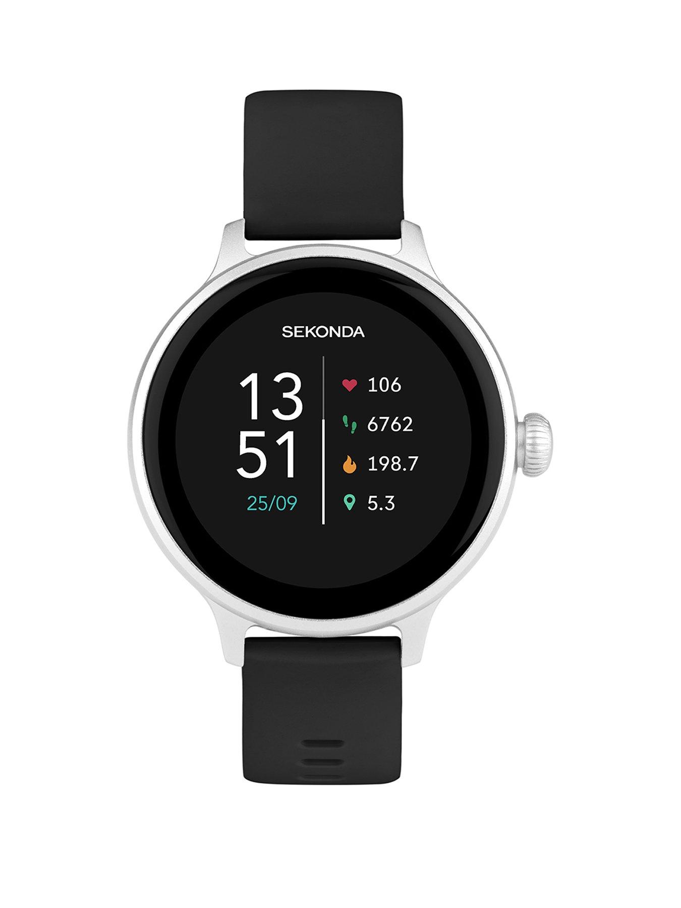 Image of Sekonda Sekonda Womens Connect Black Silicone Strap Smartwatch
