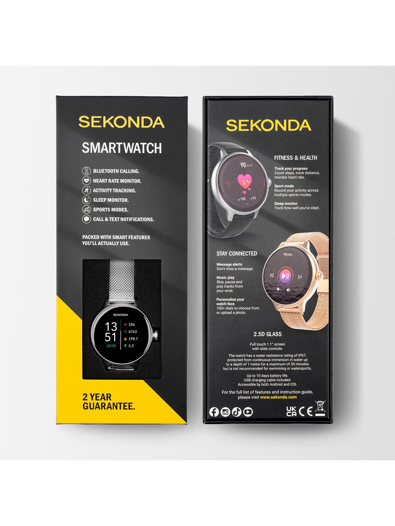 Image 7 of 7 of Sekonda Sekonda Womens Connect Silver Stainless Steel Mesh Bracelet Smartwatch
