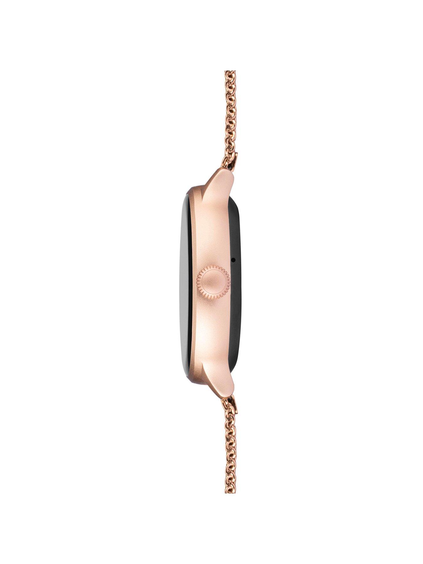 sekonda-sekonda-womens-connect-rose-gold-stainless-steel-mesh-bracelet-smartwatchoutfit