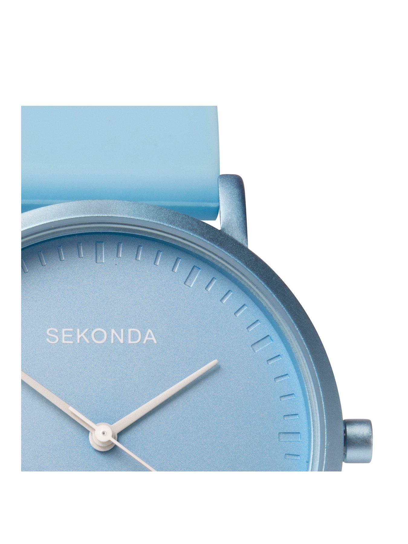 sekonda-sekonda-womens-palette-light-blue-silicone-strap-with-light-blue-dial-analogue-watch-with-matching-blue-apatite-stone-beaded-bracelet-gift-setstillFront