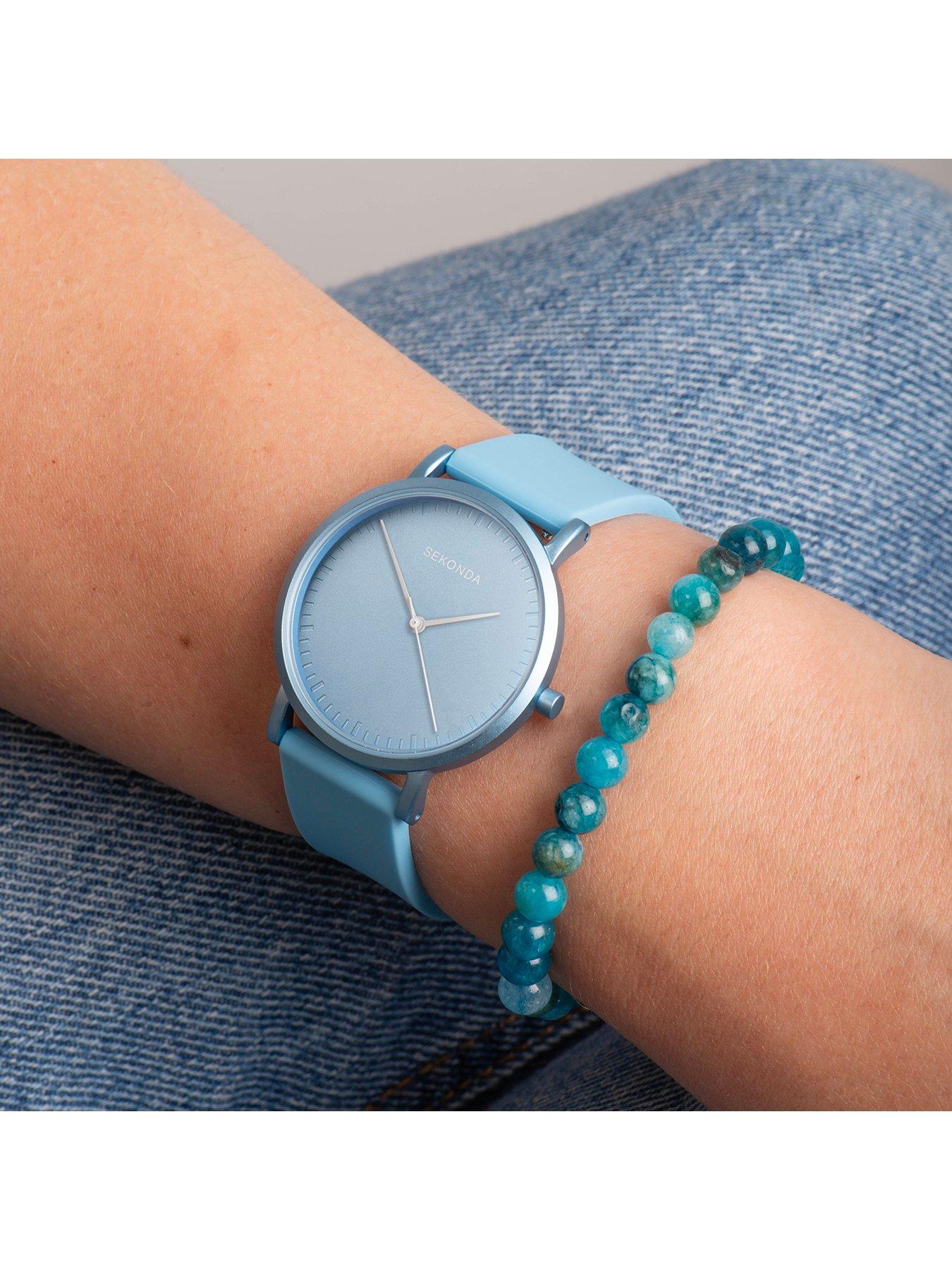 sekonda-sekonda-womens-palette-light-blue-silicone-strap-with-light-blue-dial-analogue-watch-with-matching-blue-apatite-stone-beaded-bracelet-gift-setback