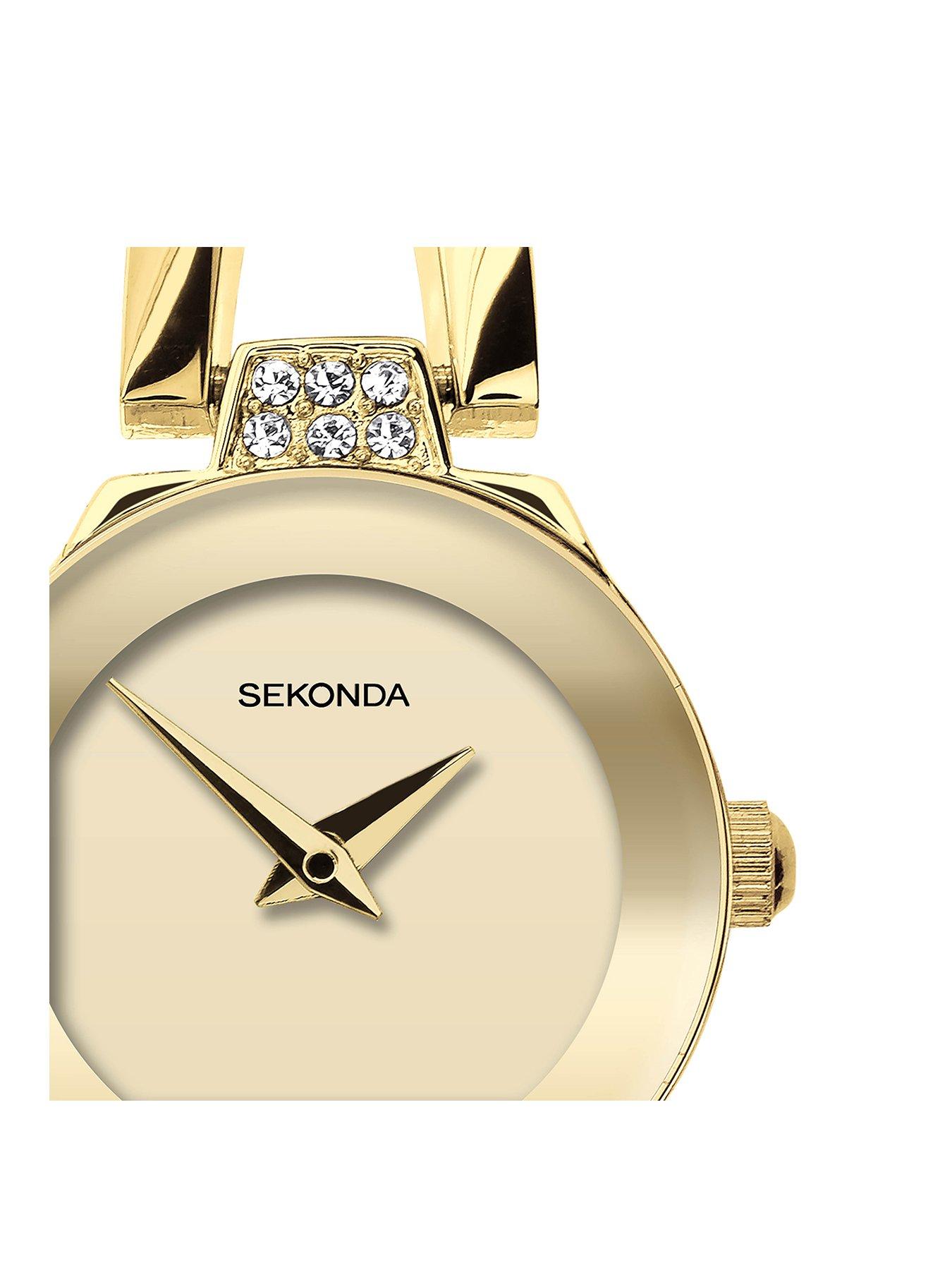 sekonda-sekonda-womens-gold-alloy-semi-bangle-with-champagne-dial-analogue-watch-and-matching-gold-pendant-and-earrings-gift-setstillFront