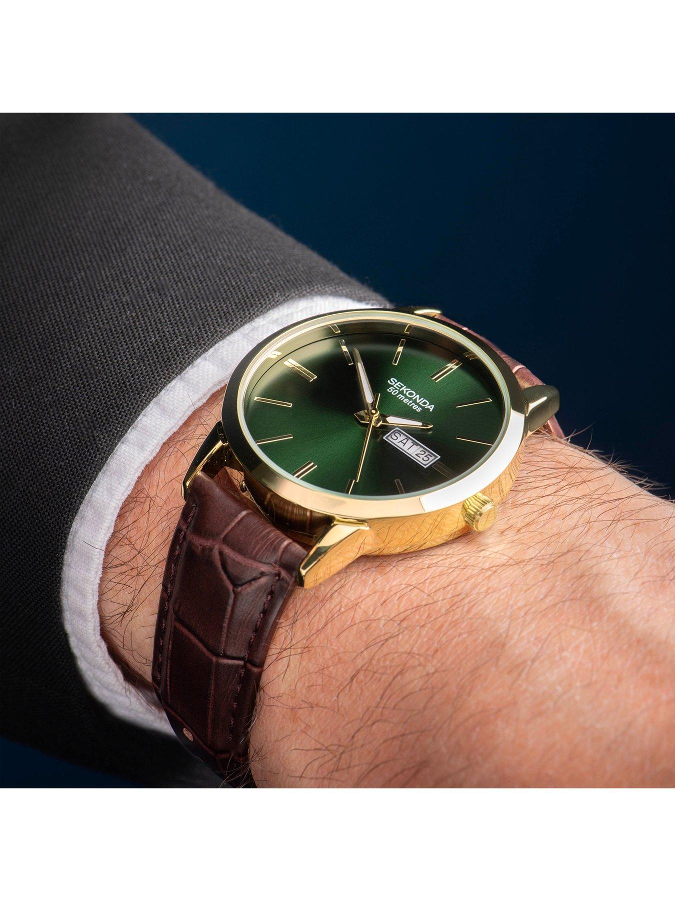 sekonda-sekonda-mens-classic-jackson-brown-leather-strap-with-green-dial-analogue-watchback