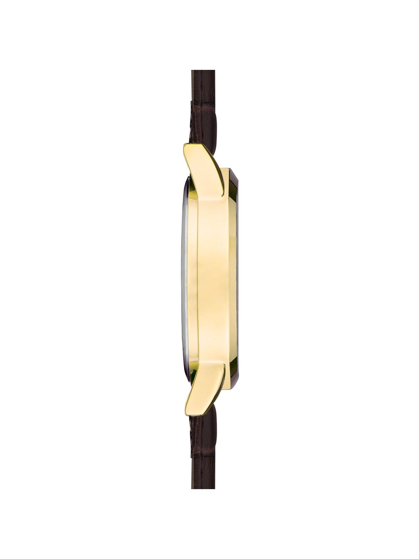 sekonda-sekonda-mens-classic-jackson-brown-leather-strap-with-green-dial-analogue-watchdetail