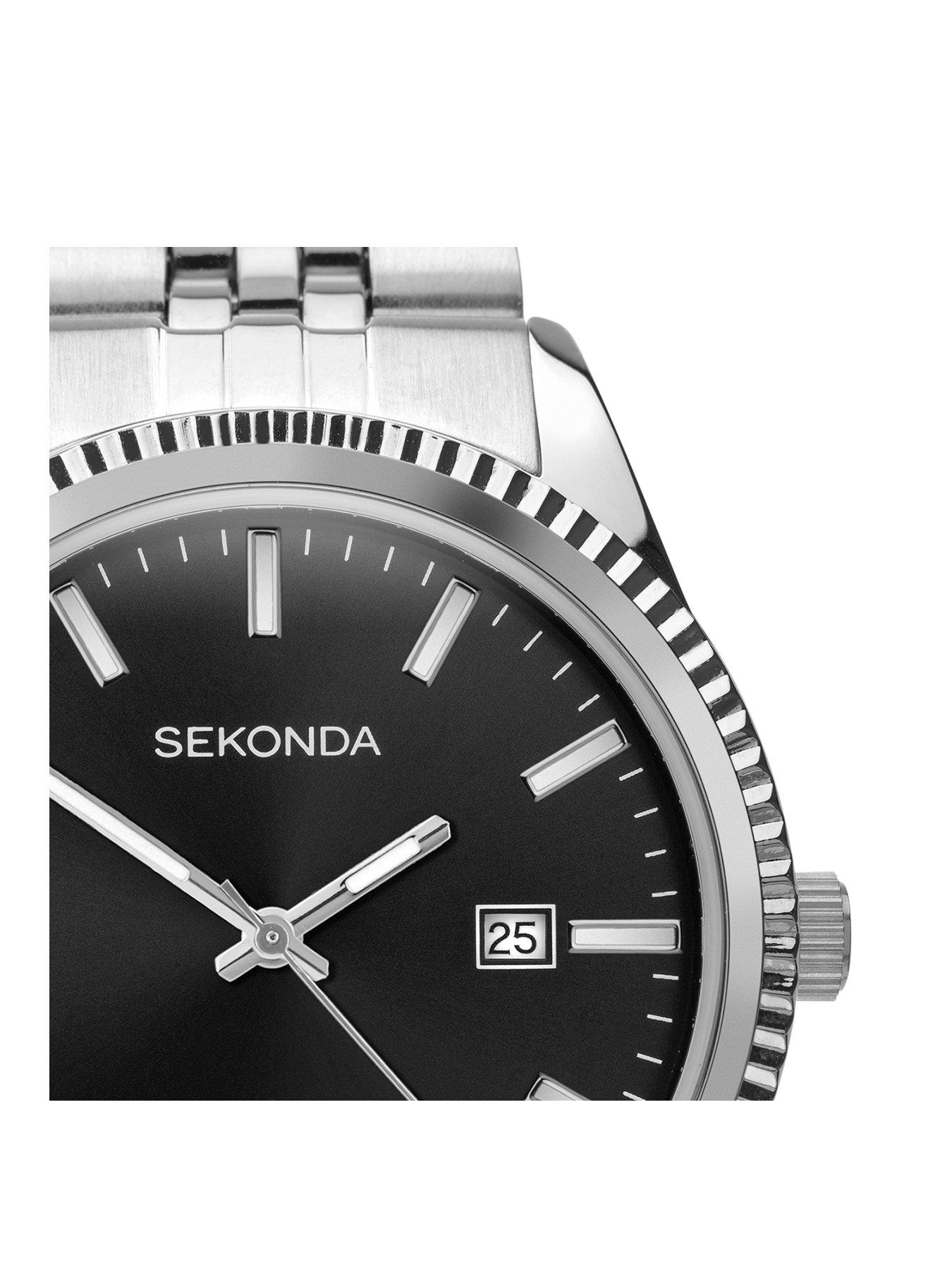 sekonda-sekonda-mens-classic-king-silver-stainless-steel-bracelet-with-black-dial-analogue-watchstillFront