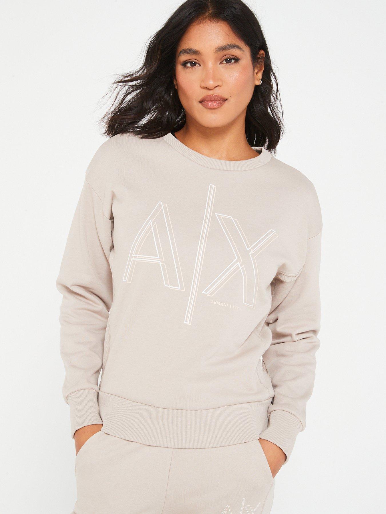 Armani exchange logo sweatshirt sale