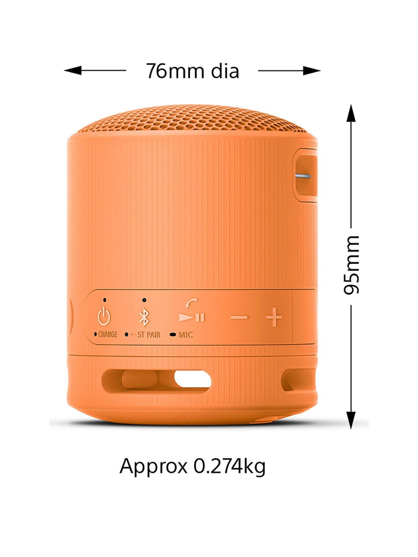 undefined Sony SRS-XB100 Wireless Bluetooth Portable Speaker - Durable IP67 Waterproof  &  Dustproof, 16-Hour Battery - Black