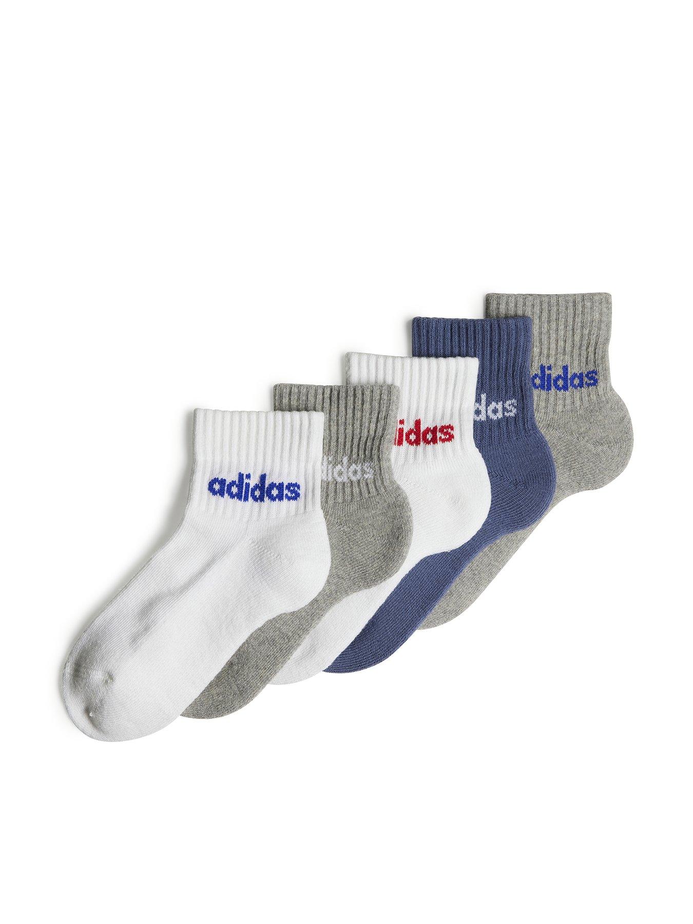 adidas-sportswear-kids-5-pack-linear-ankle-socks--nbspmulti