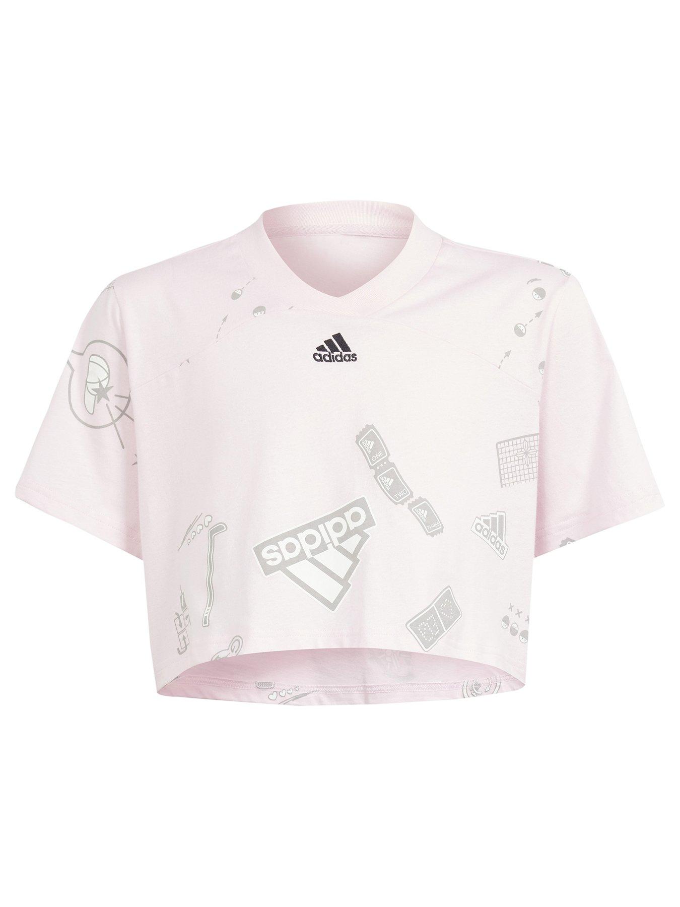 Adidas shirt best sale light pink