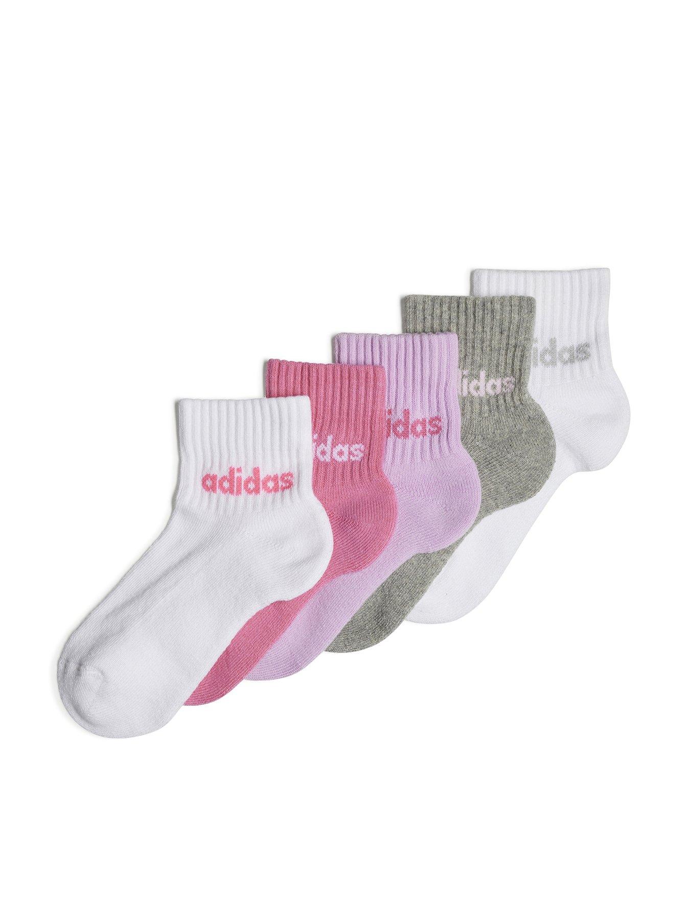 adidas-sportswear-kids-5-pack-linear-ankle-socks-multi