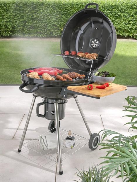 very-home-22-inch-kettle-grill-charcoal-bbq-with-side-table-and-free-cover