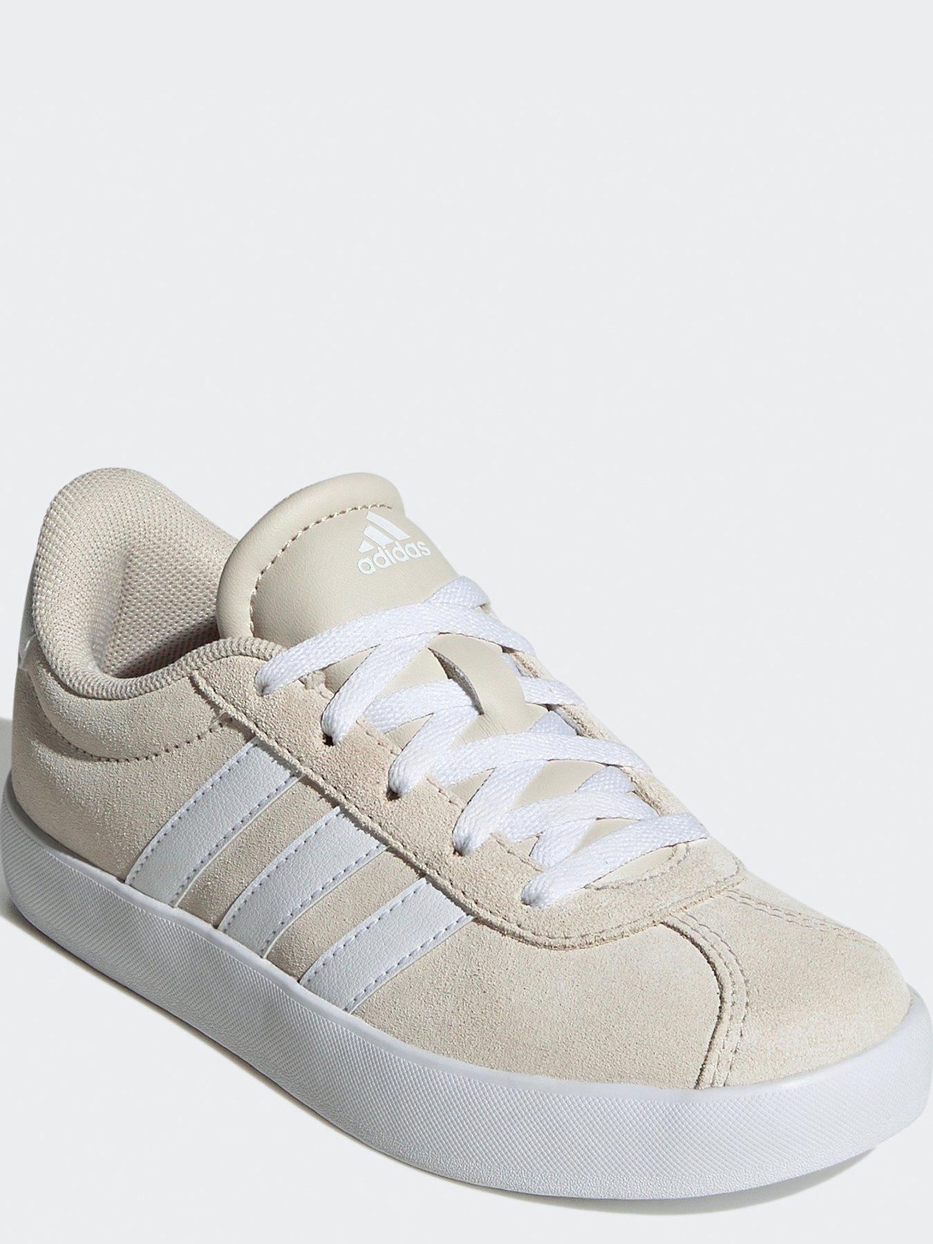 adidas-sportswear-unisex-kids-vl-court-30-trainers-light-greystillFront