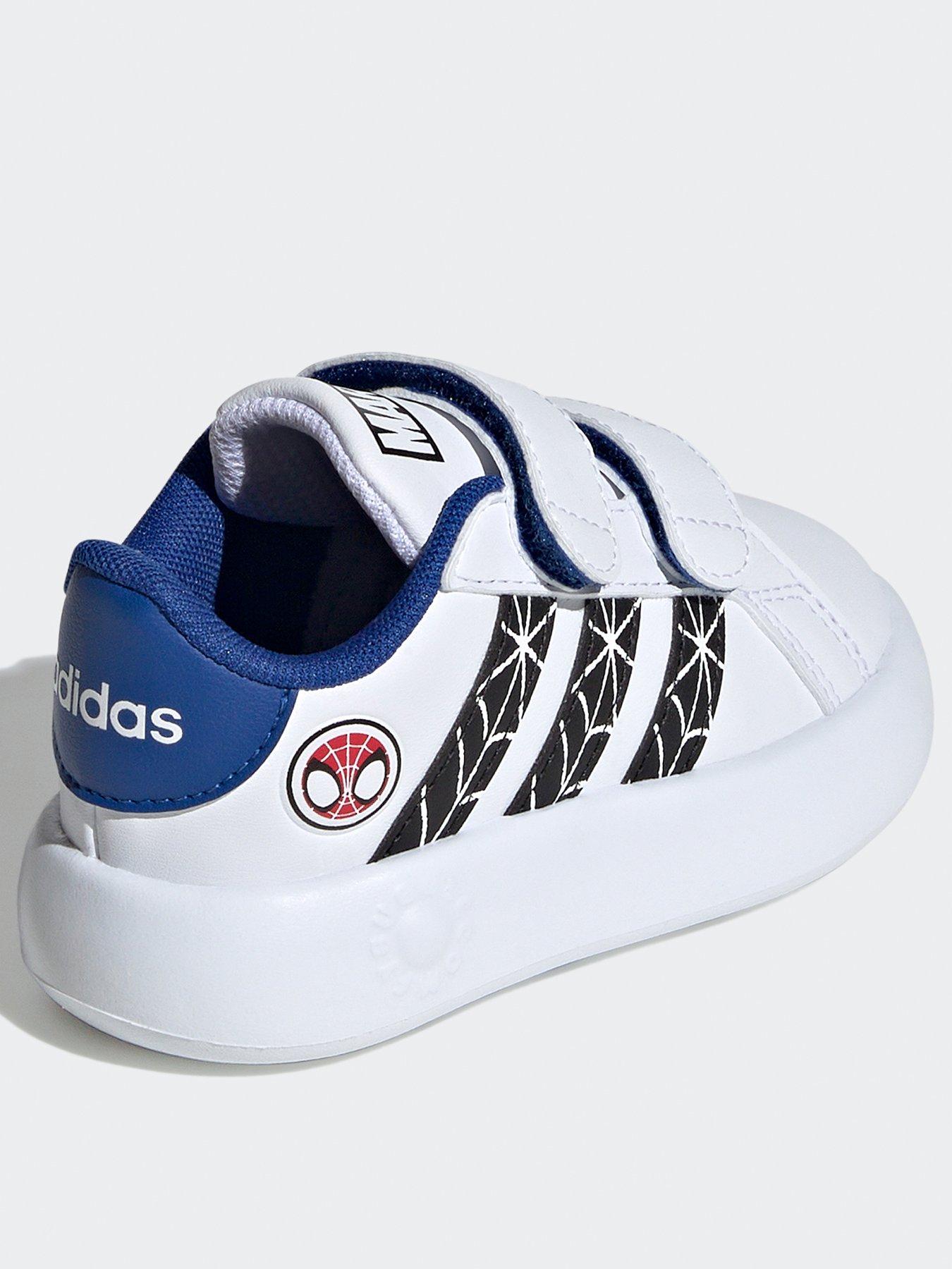 adidas-sportswear-unisex-infant-grand-court-spiderman-trainers-whiteblackback