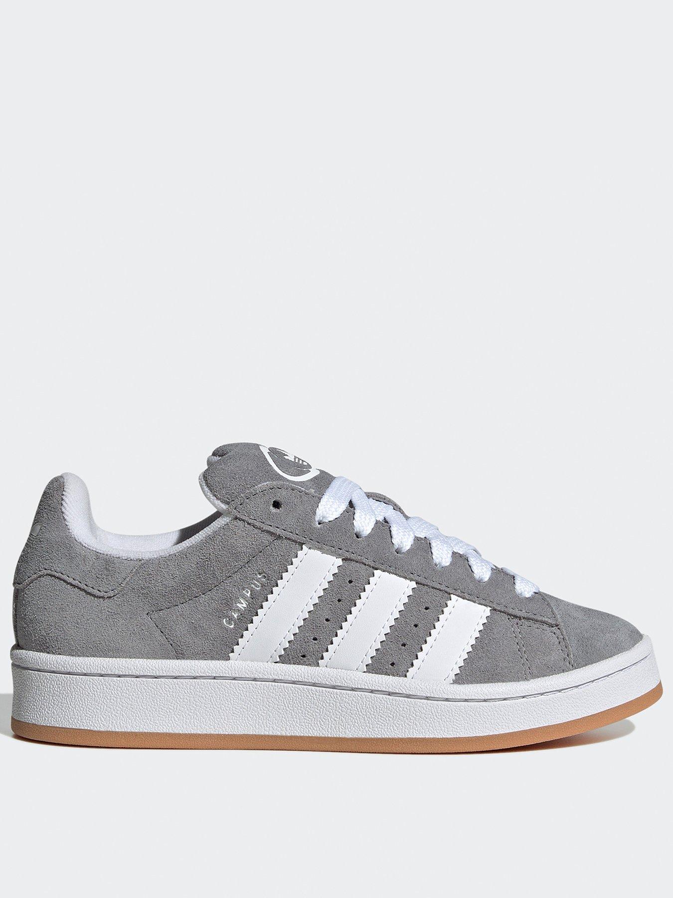 Grey adidas store campus trainers