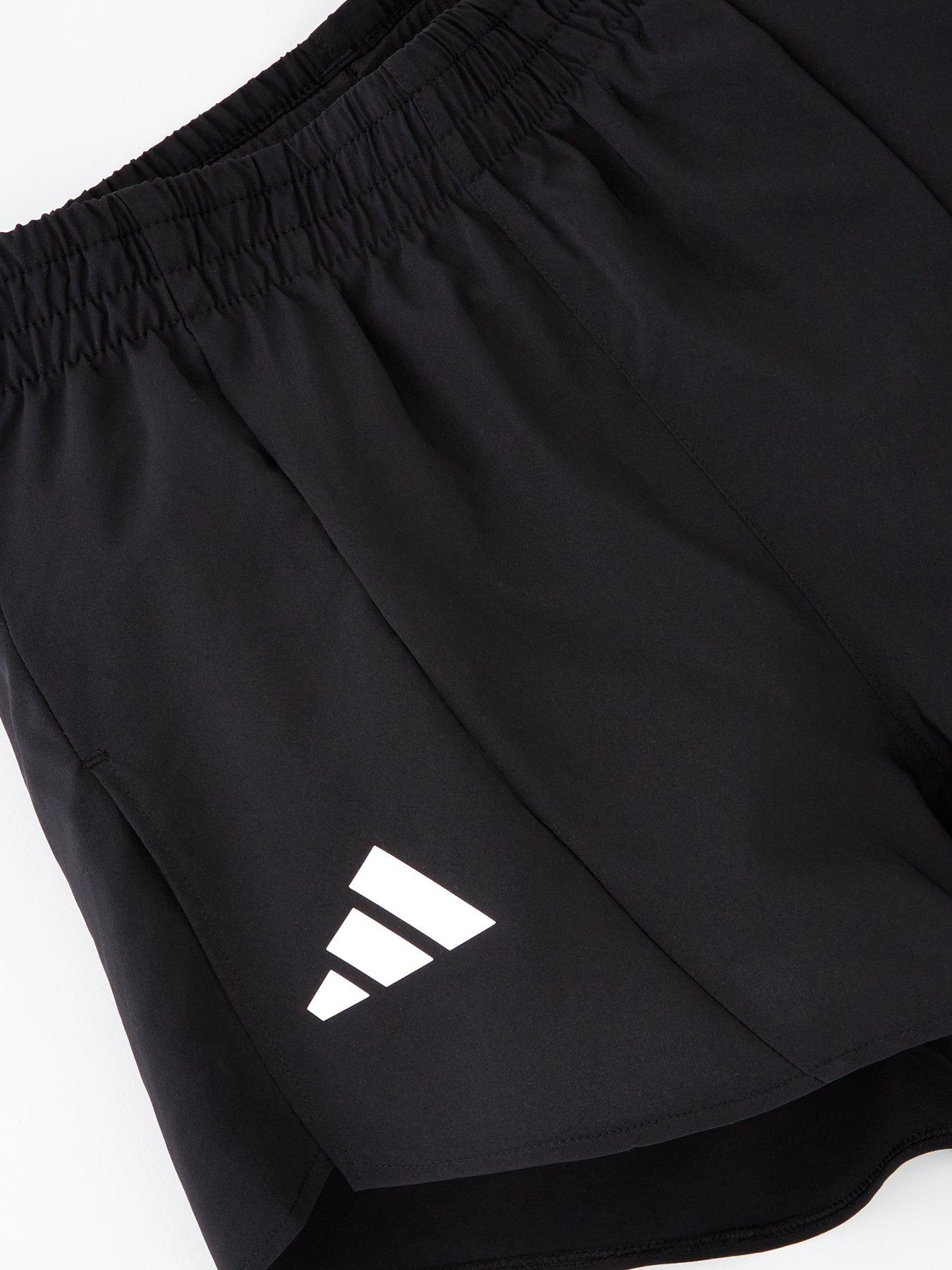 adidas-junior-boys-training-team-shorts-blackwhiteoutfit