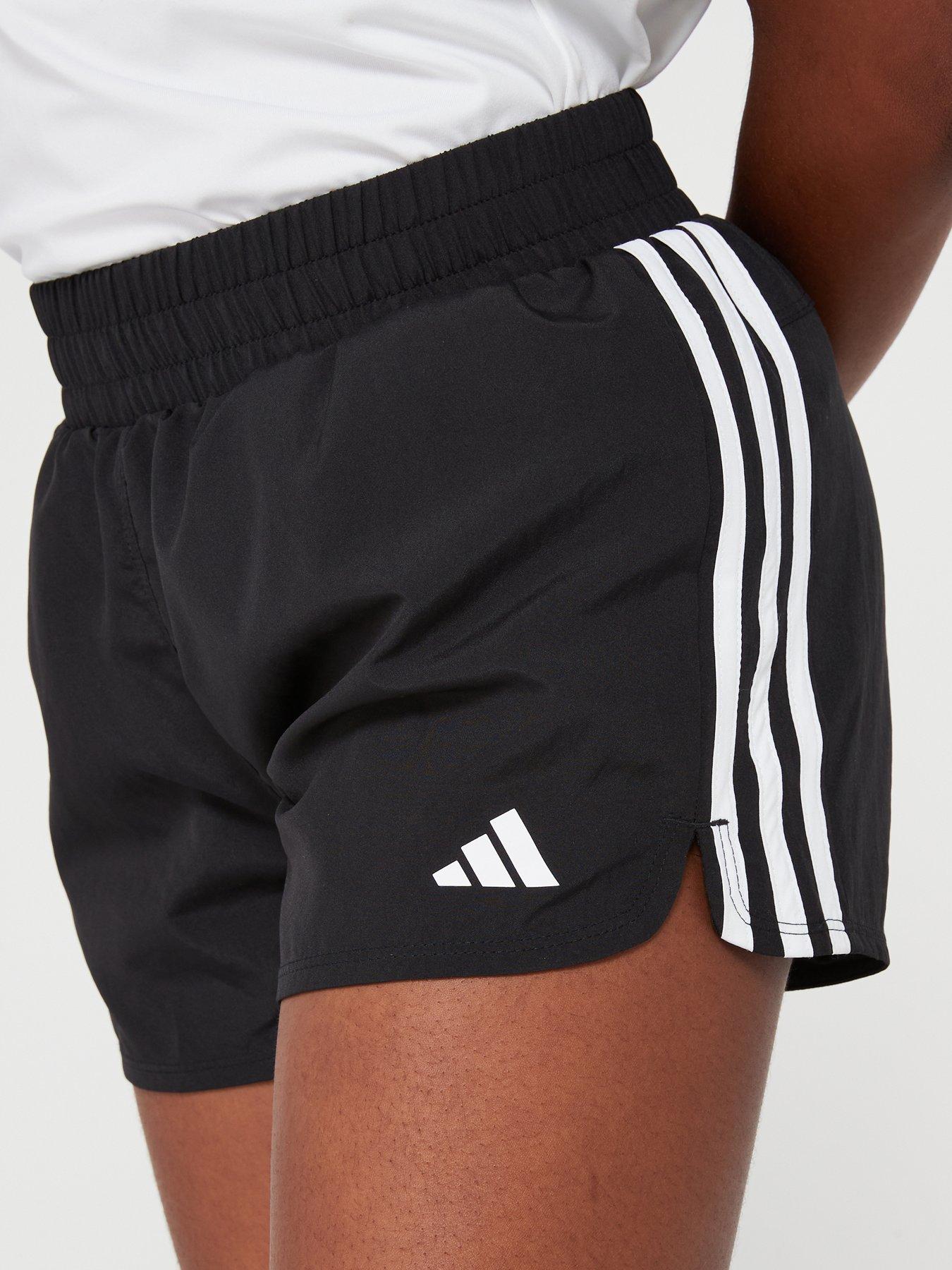 adidas-junior-girls-train-essential-3-stripe-shorts-blackoutfit