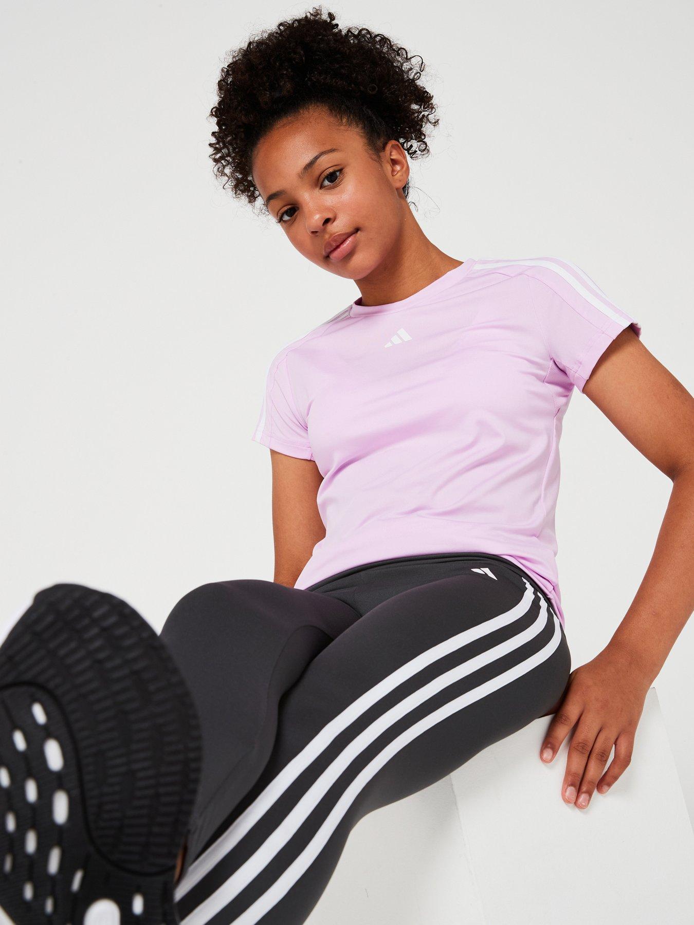 adidas-junior-girls-train-essentials-3-stripes-tee-purple