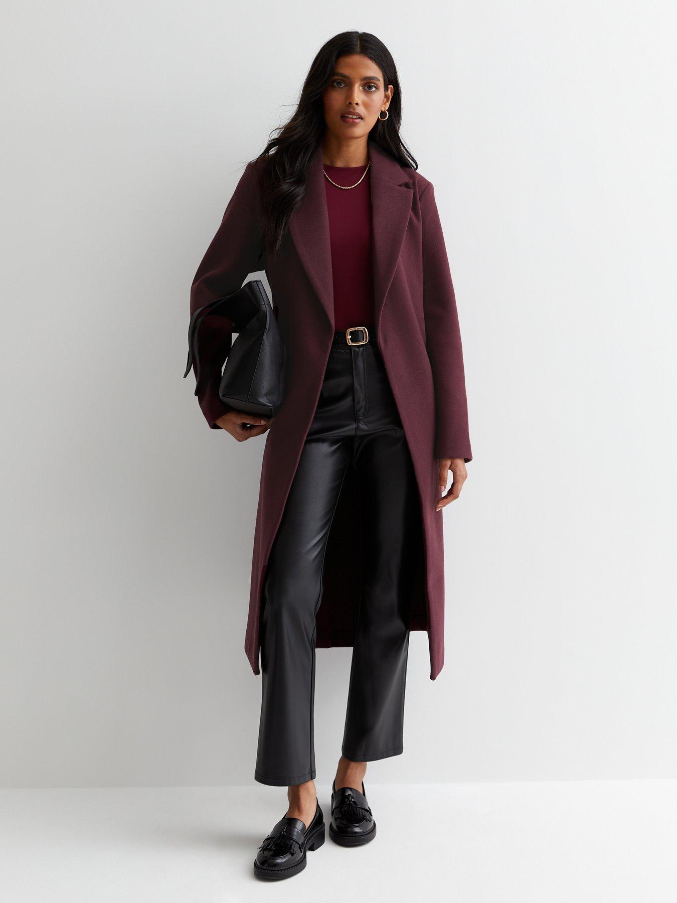 New look 2025 burgundy coat