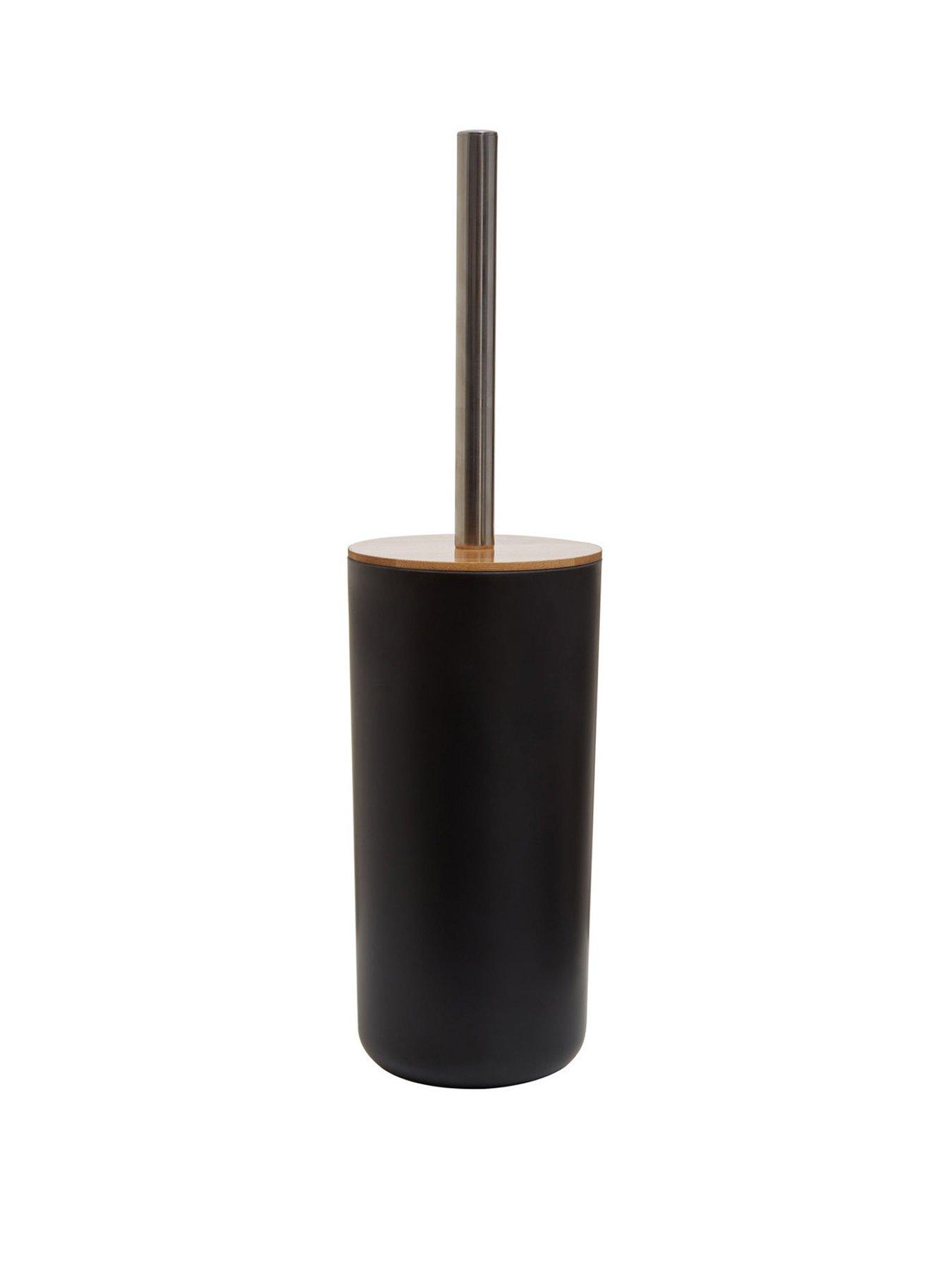 premier-housewares-canyon-black-toilet-brush-holderfront