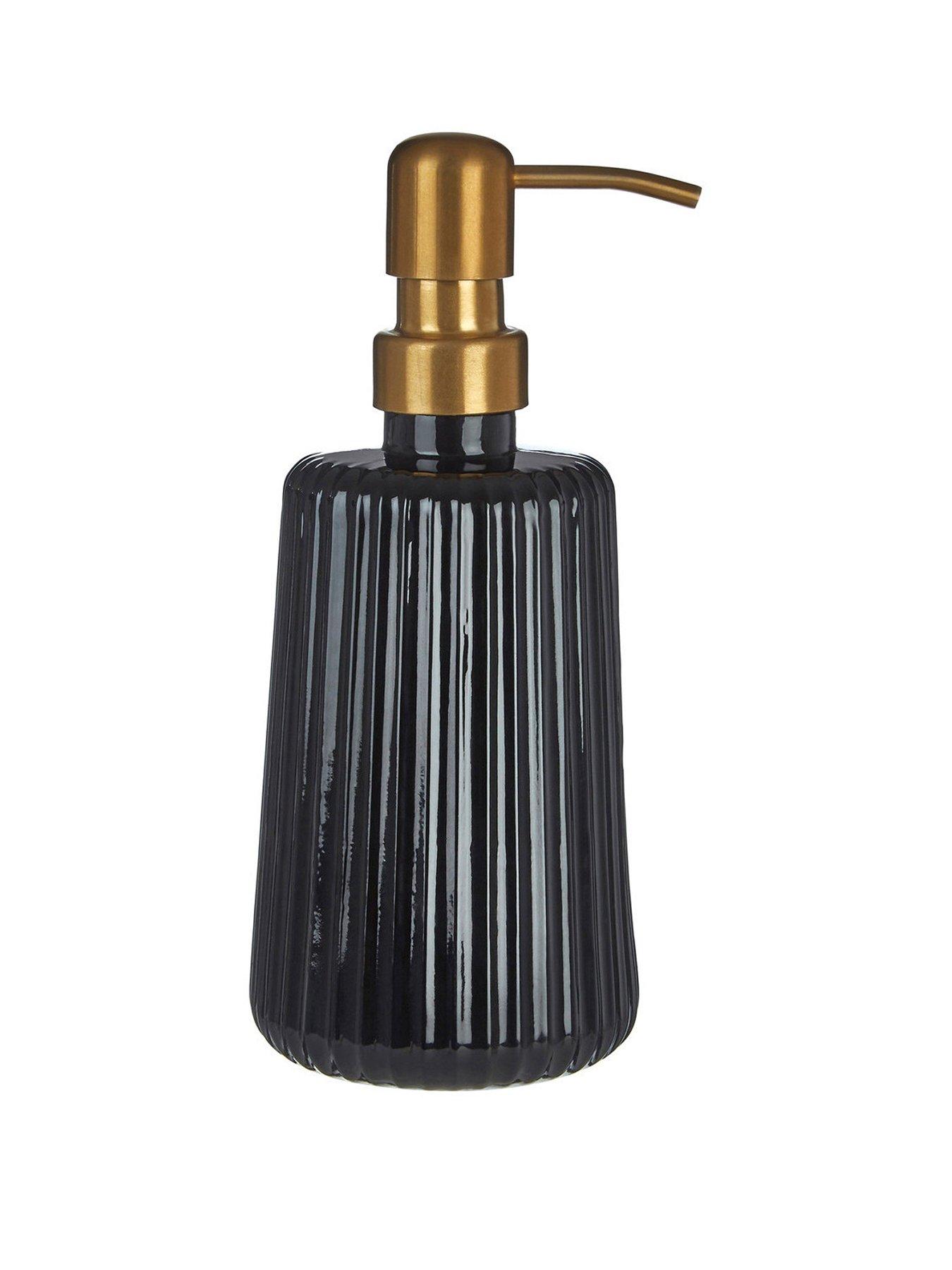 premier-housewares-ticino-brittany-black-glass-lotion-dispenser