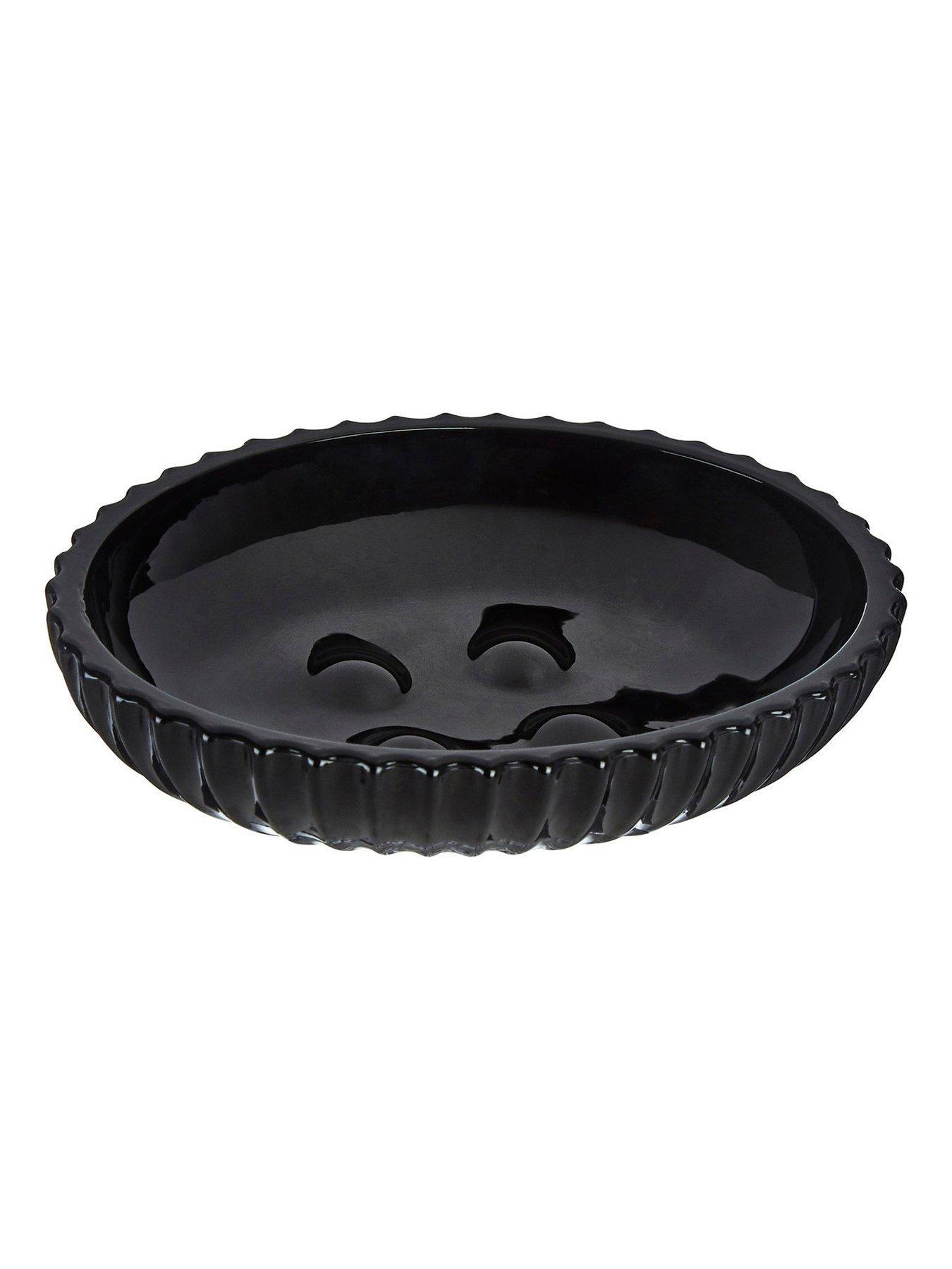 premier-housewares-ticino-brittany-black-glass-soap-dishstillFront