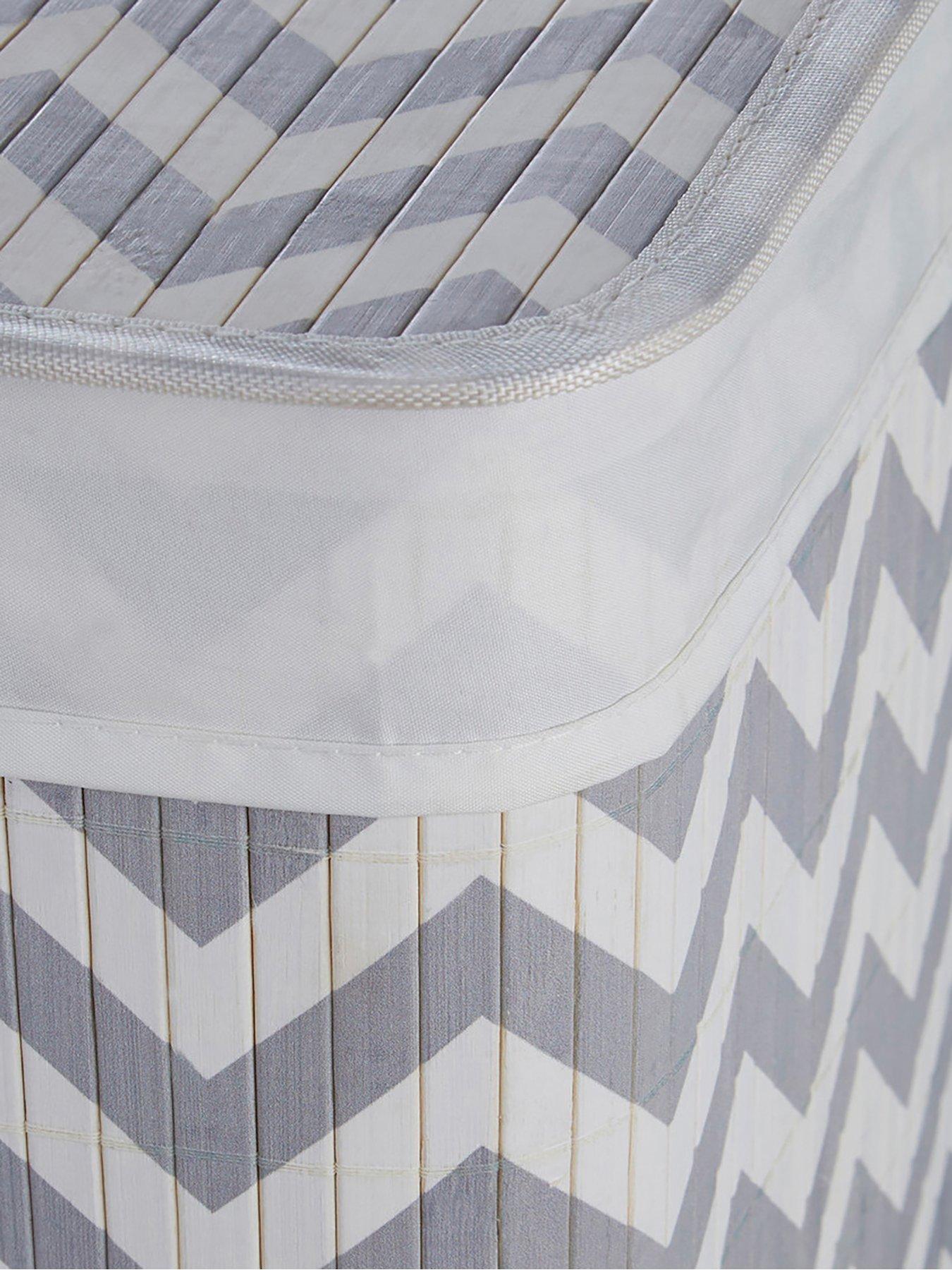 premier-housewares-kankyo-white-and-grey-chevron-laundry-hamperback