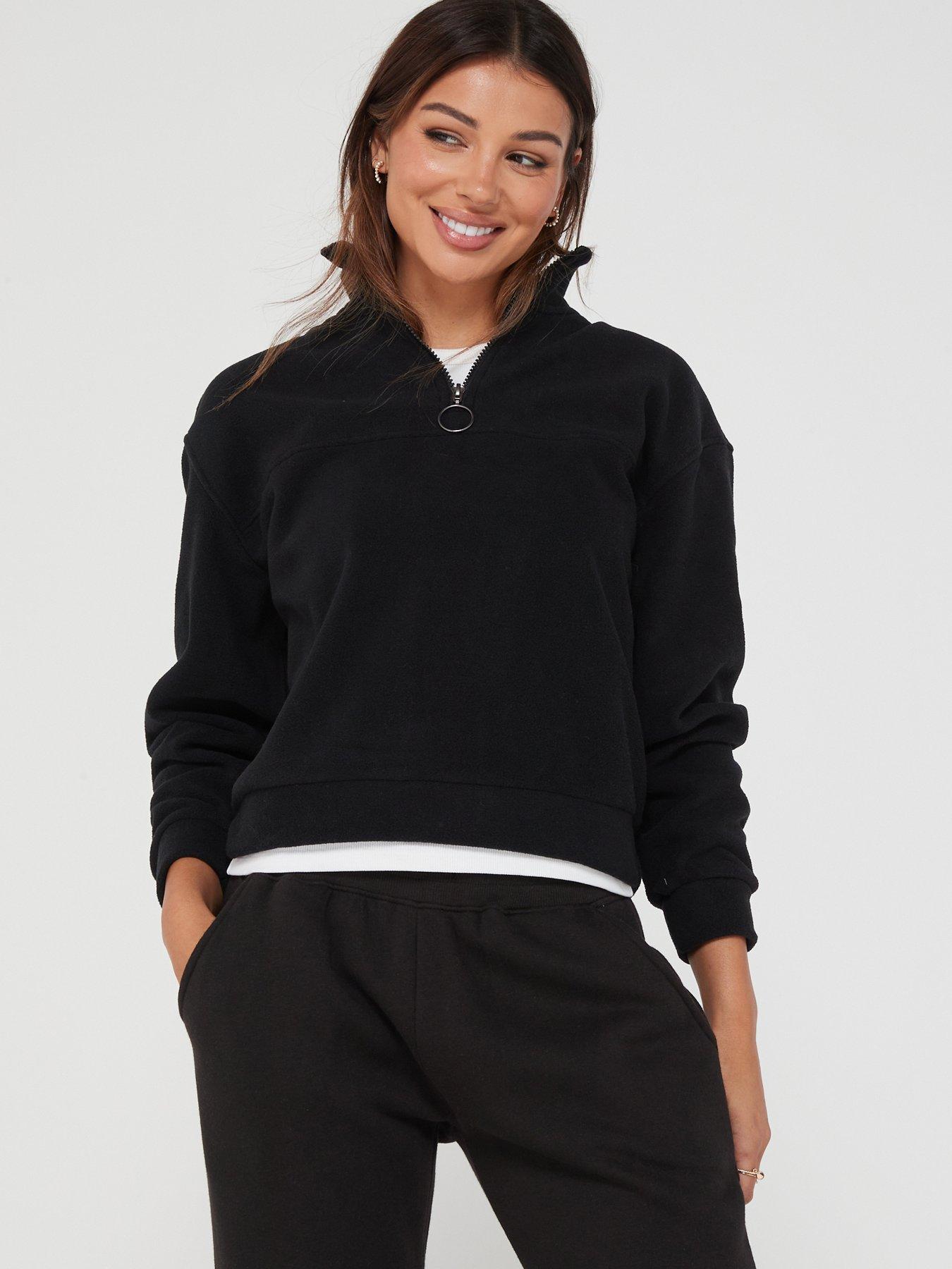 Brave soul fleece sweater with online zip