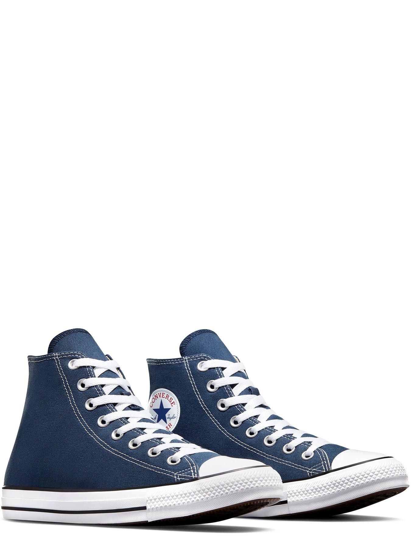 Navy high store top converse