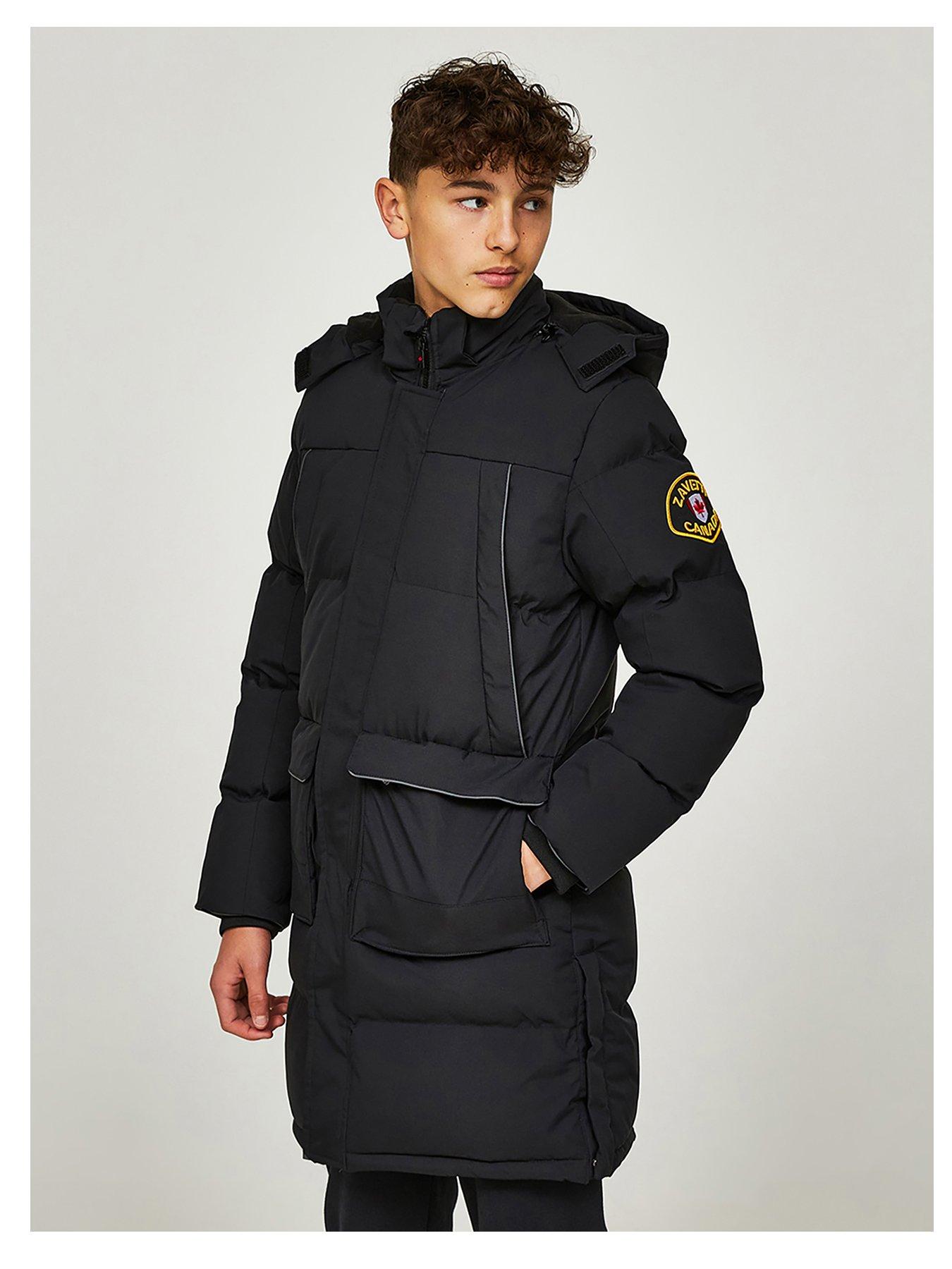 Image 3 of 5 of Zavetti Canada Junior Mazzanti Longline Puffer Jacket - Black