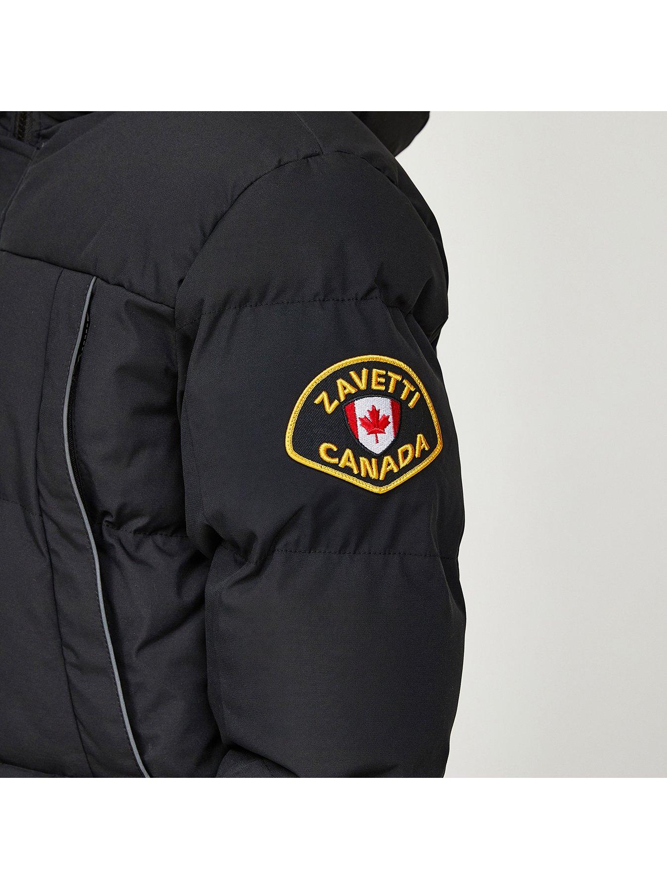 Image 4 of 5 of Zavetti Canada Junior Mazzanti Longline Puffer Jacket - Black