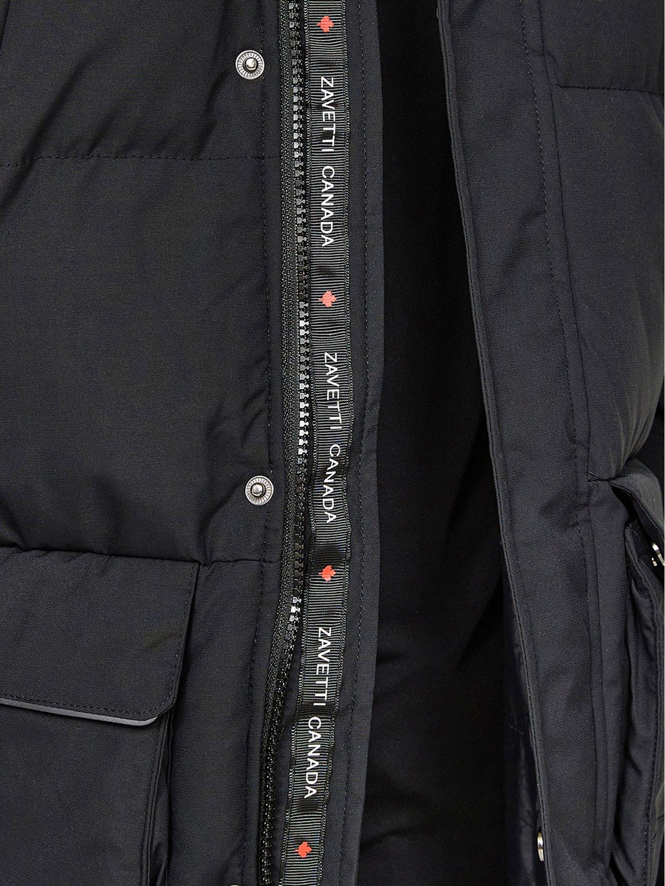Image 5 of 5 of Zavetti Canada Junior Mazzanti Longline Puffer Jacket - Black