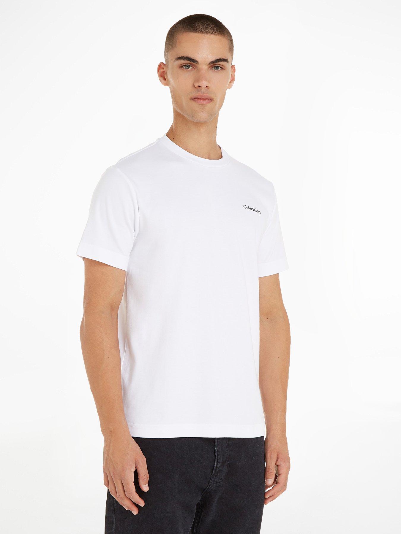 Calvin Klein Micro Logo Interlock T-Shirt - White