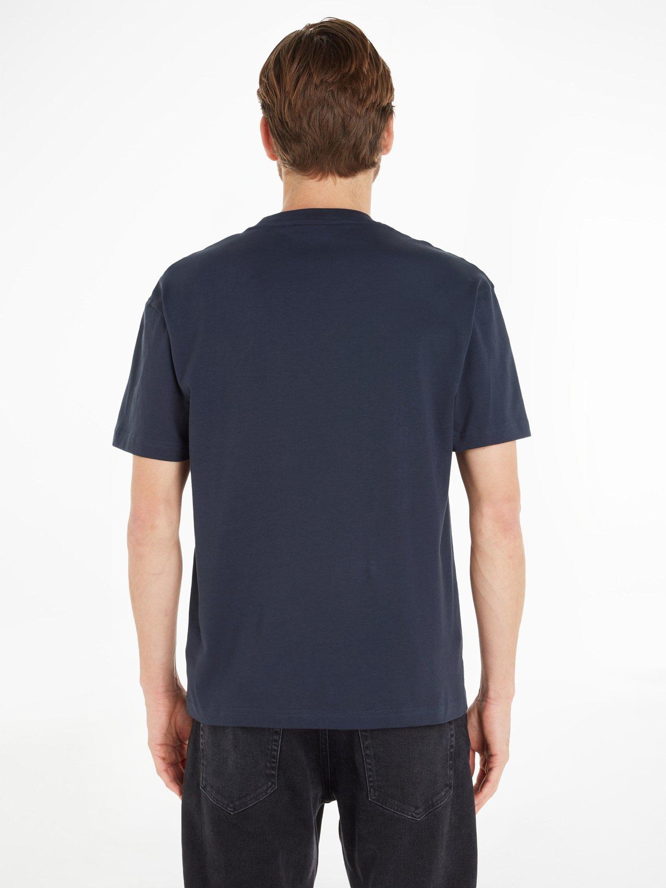 Image 2 of 5 of Calvin Klein Hero Logo Comfort T-Shirt - Navy