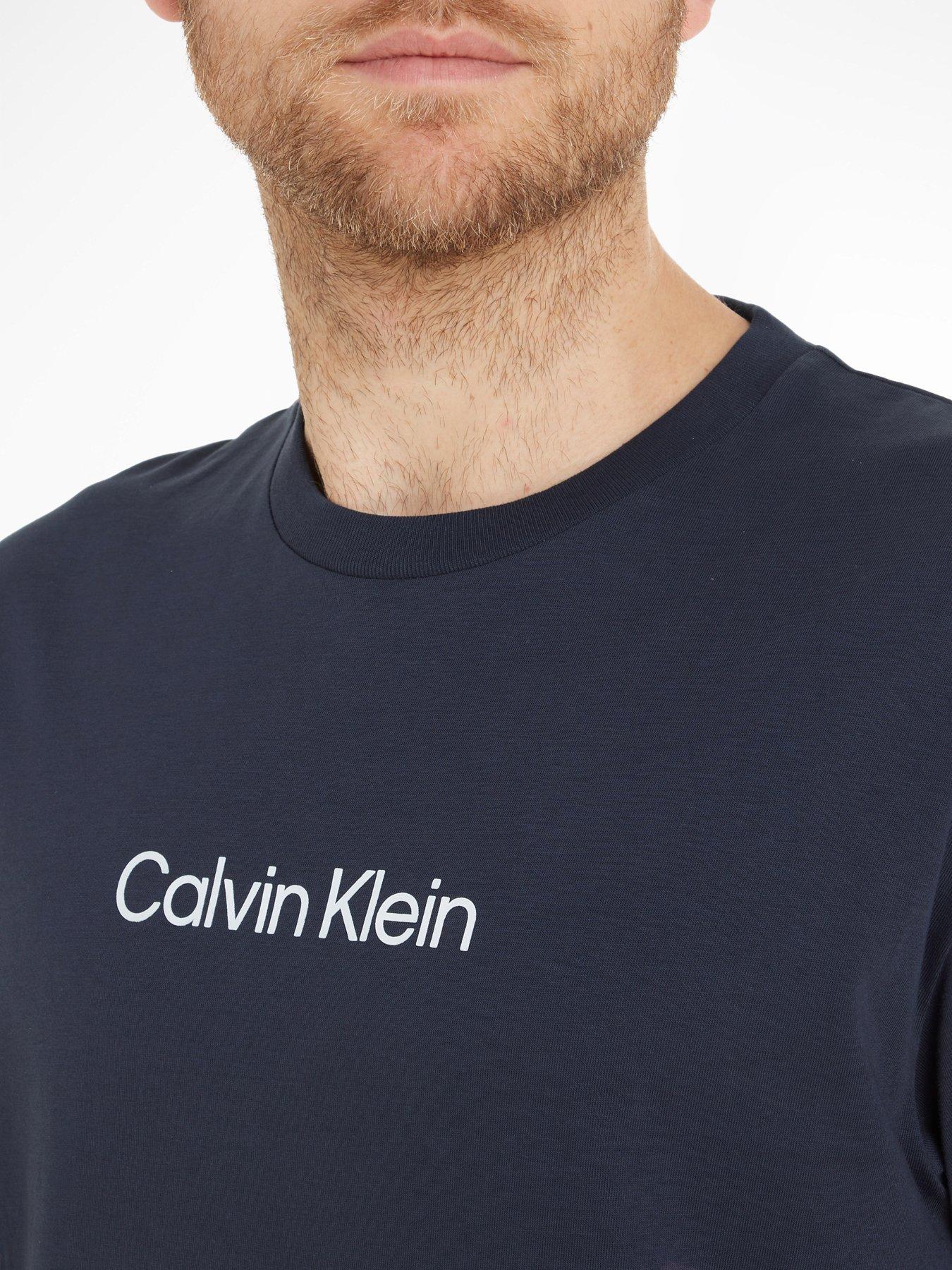 Image 3 of 5 of Calvin Klein Hero Logo Comfort T-Shirt - Navy