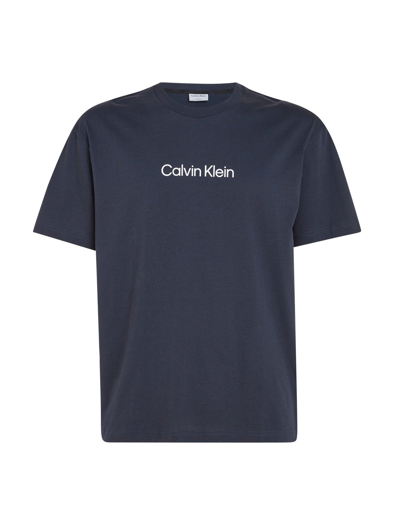 Image 4 of 5 of Calvin Klein Hero Logo Comfort T-Shirt - Navy