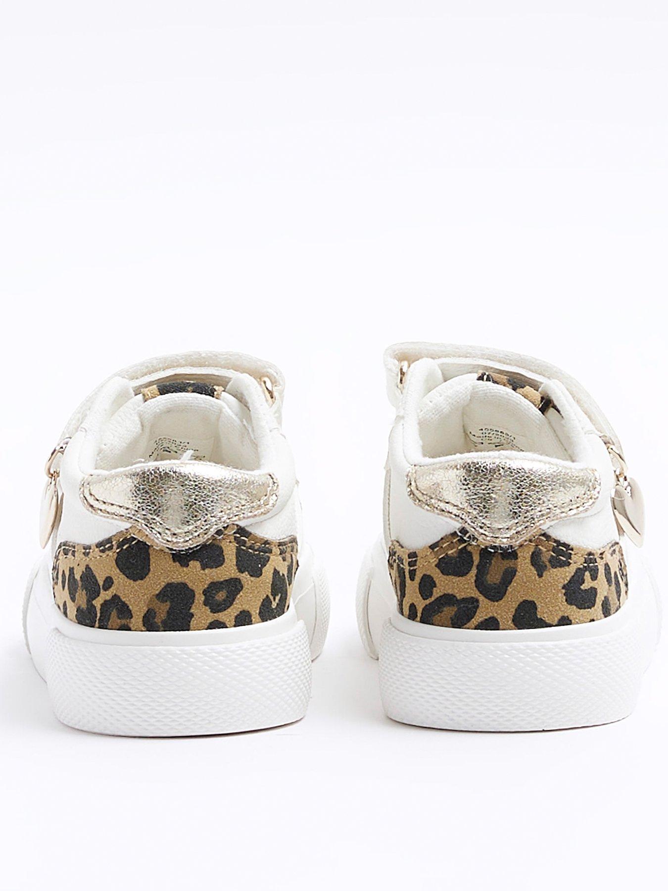 Childrens leopard deals print trainers